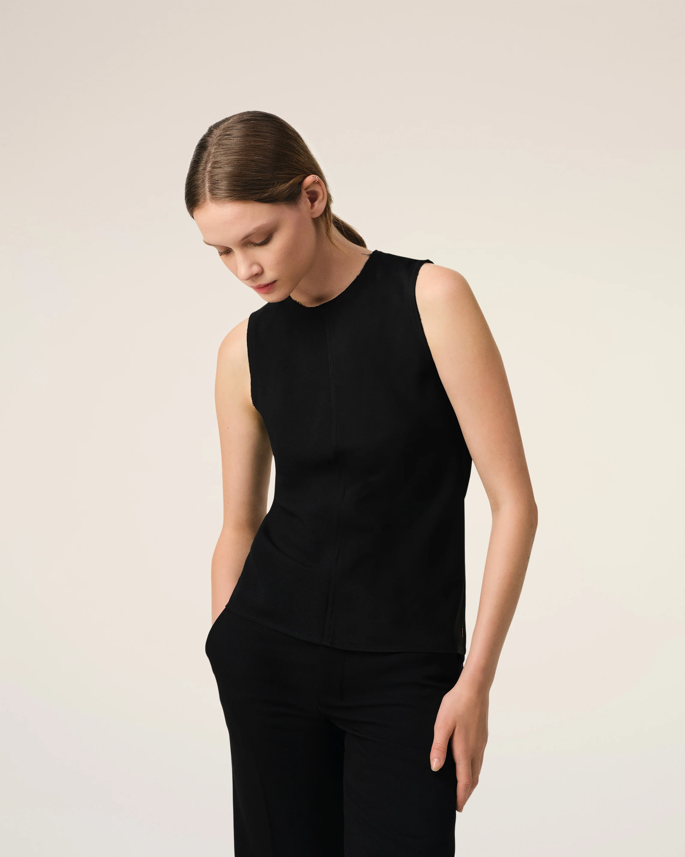 Black Sleeveless Top