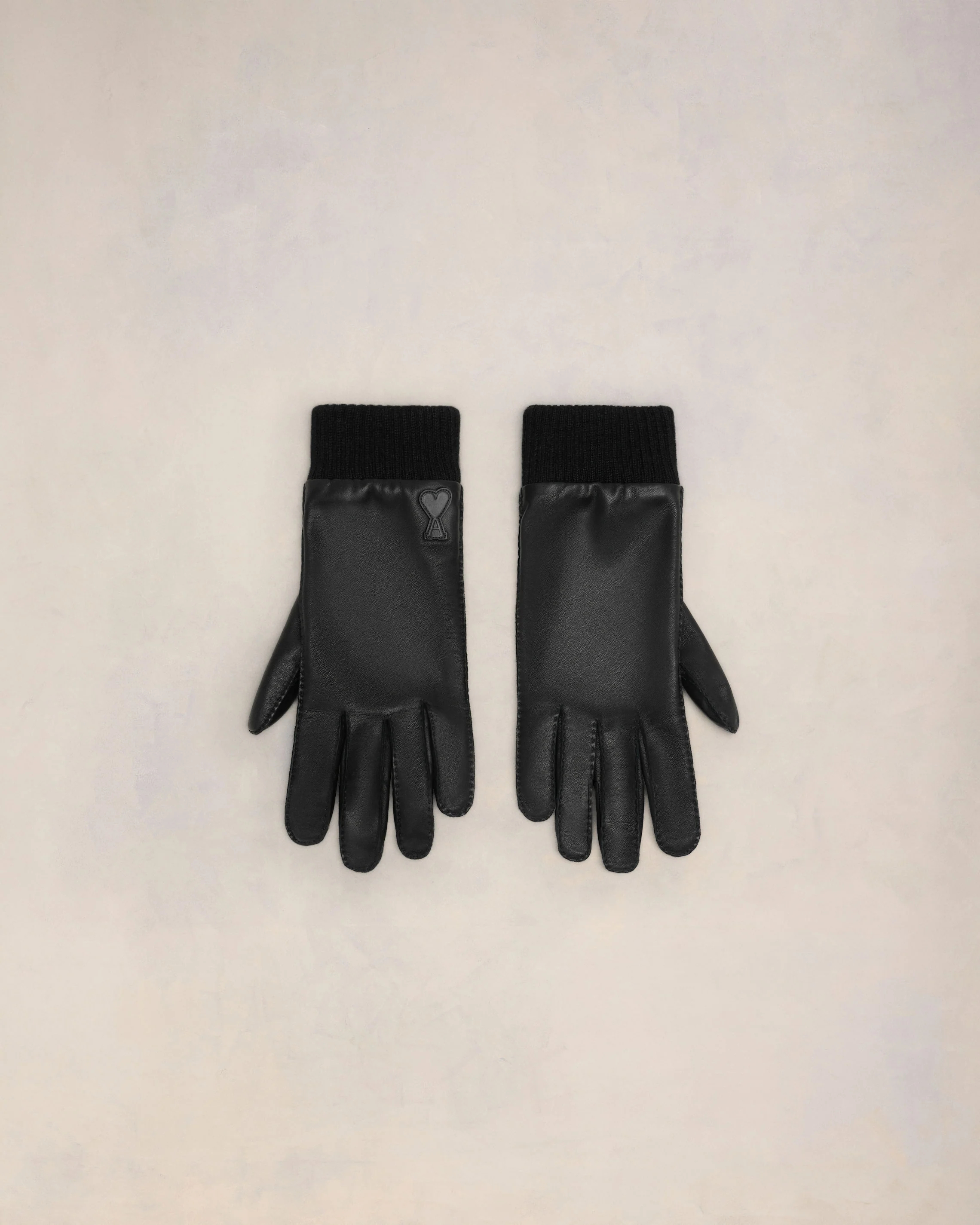 Ami de Coeur Leather Patch Gloves