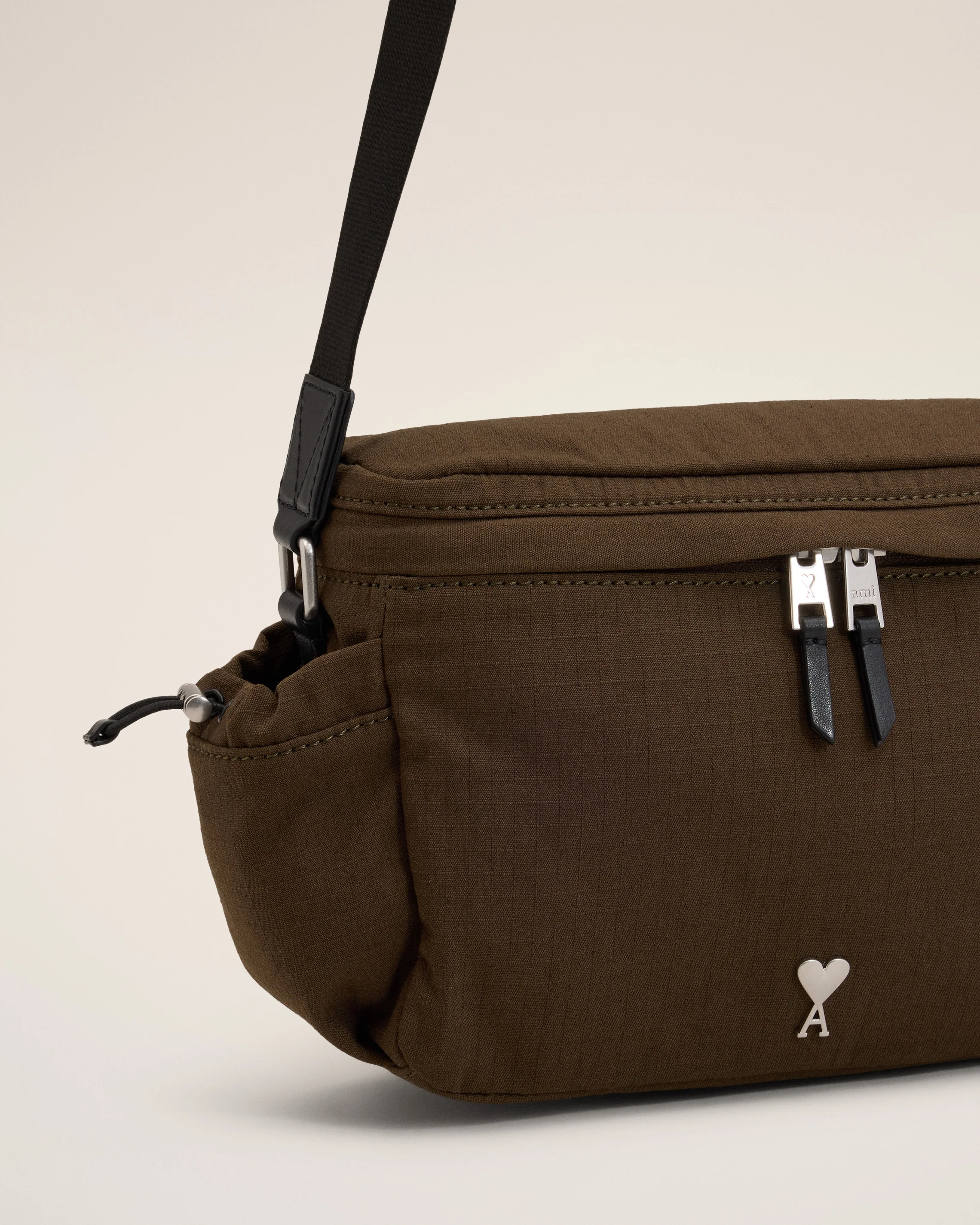 Green Canvas Ami de Coeur Messenger Bag