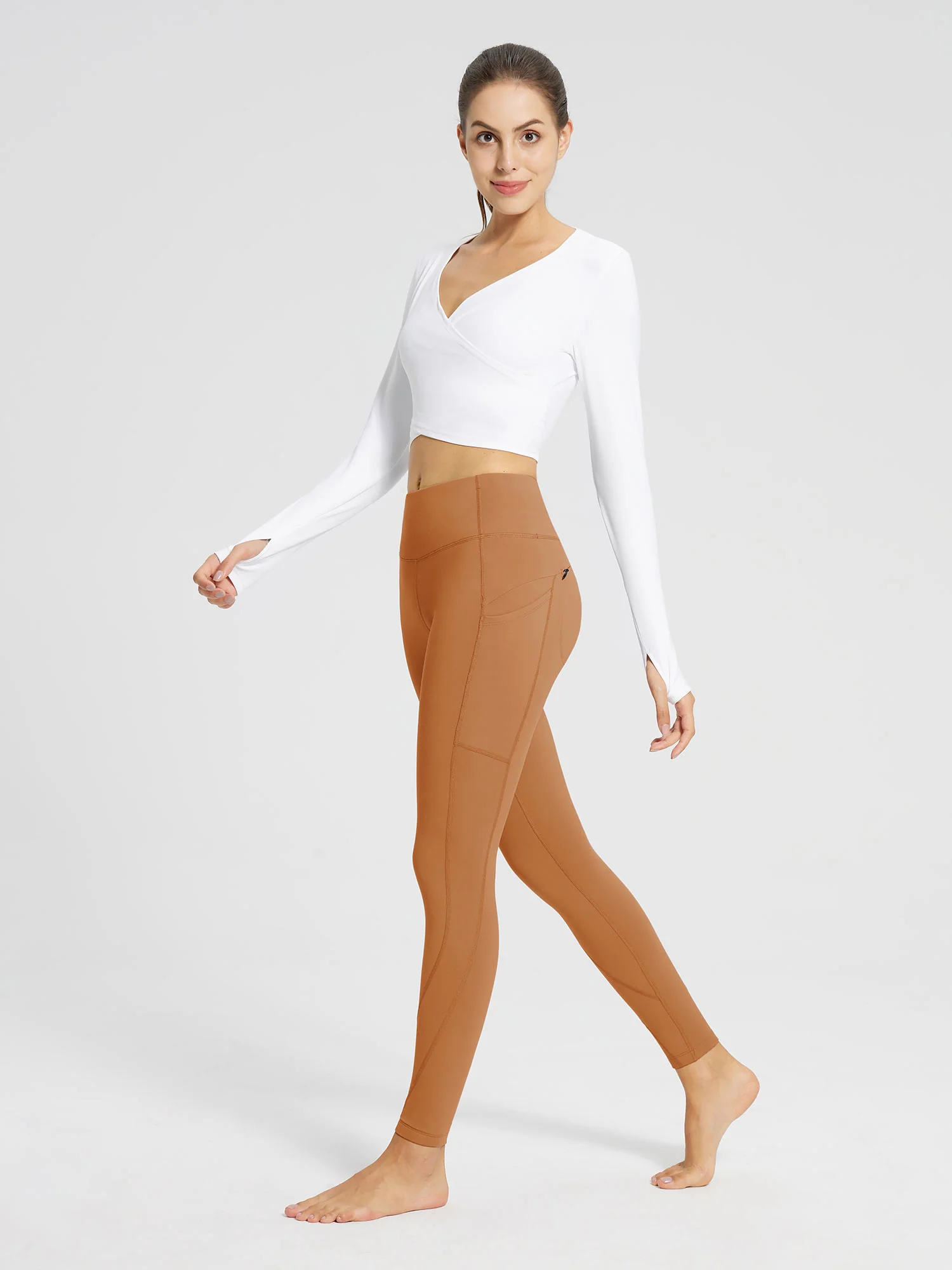 Laureate Fleece-Lined High Rise Pocket Leggings