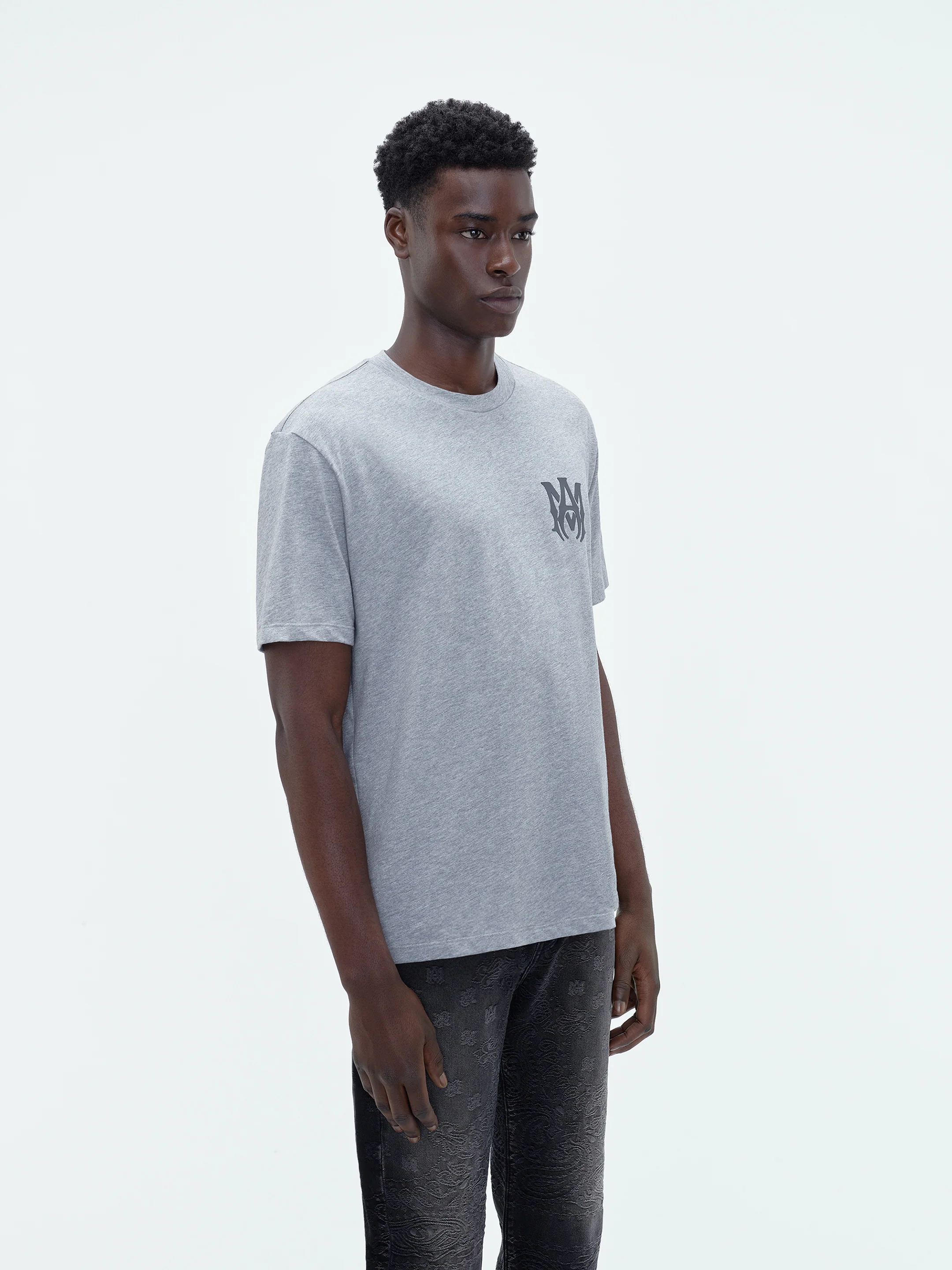MA LOGO TEE - Heather Grey