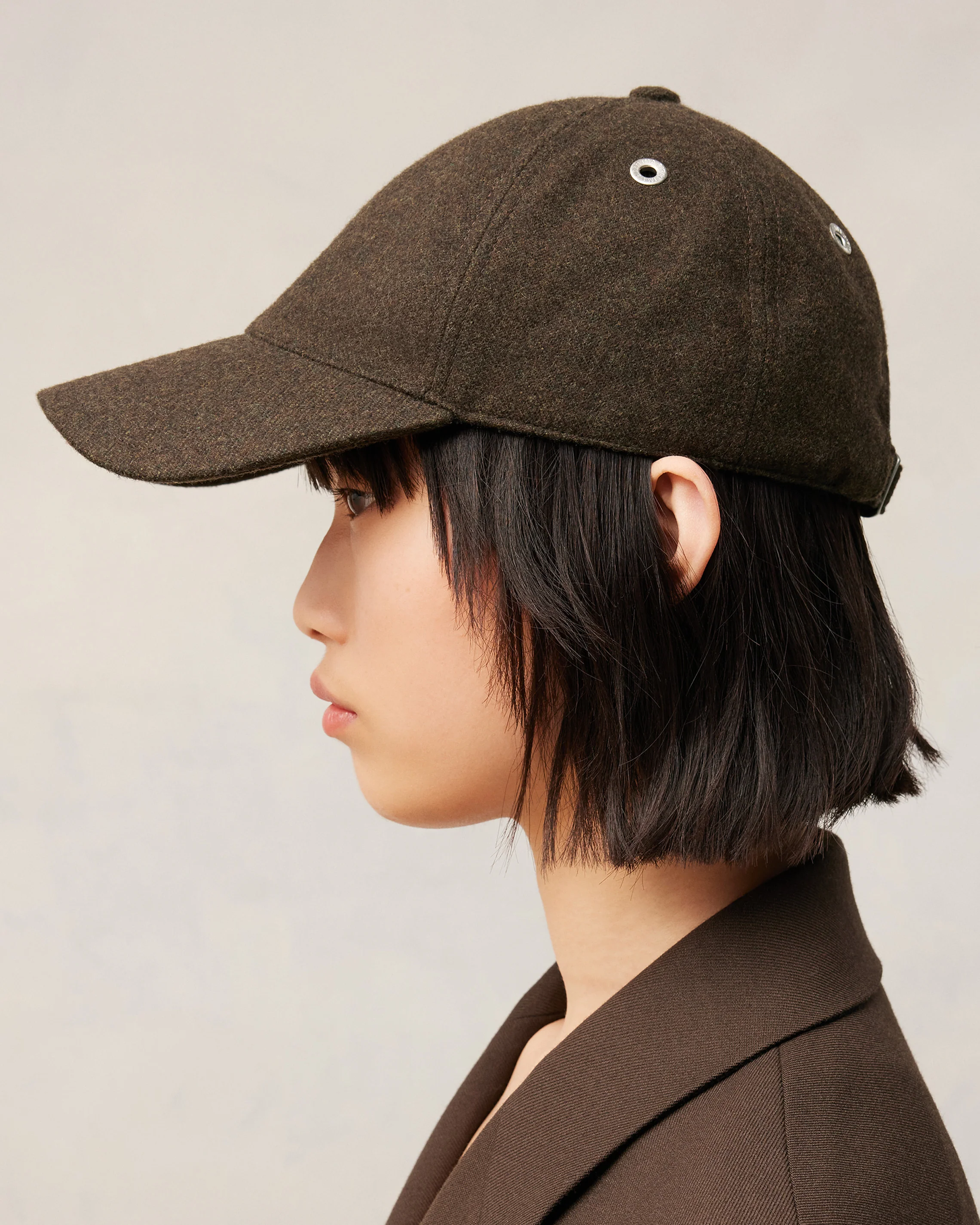 Ami Alexandre Mattiussi Leather Patch Cap