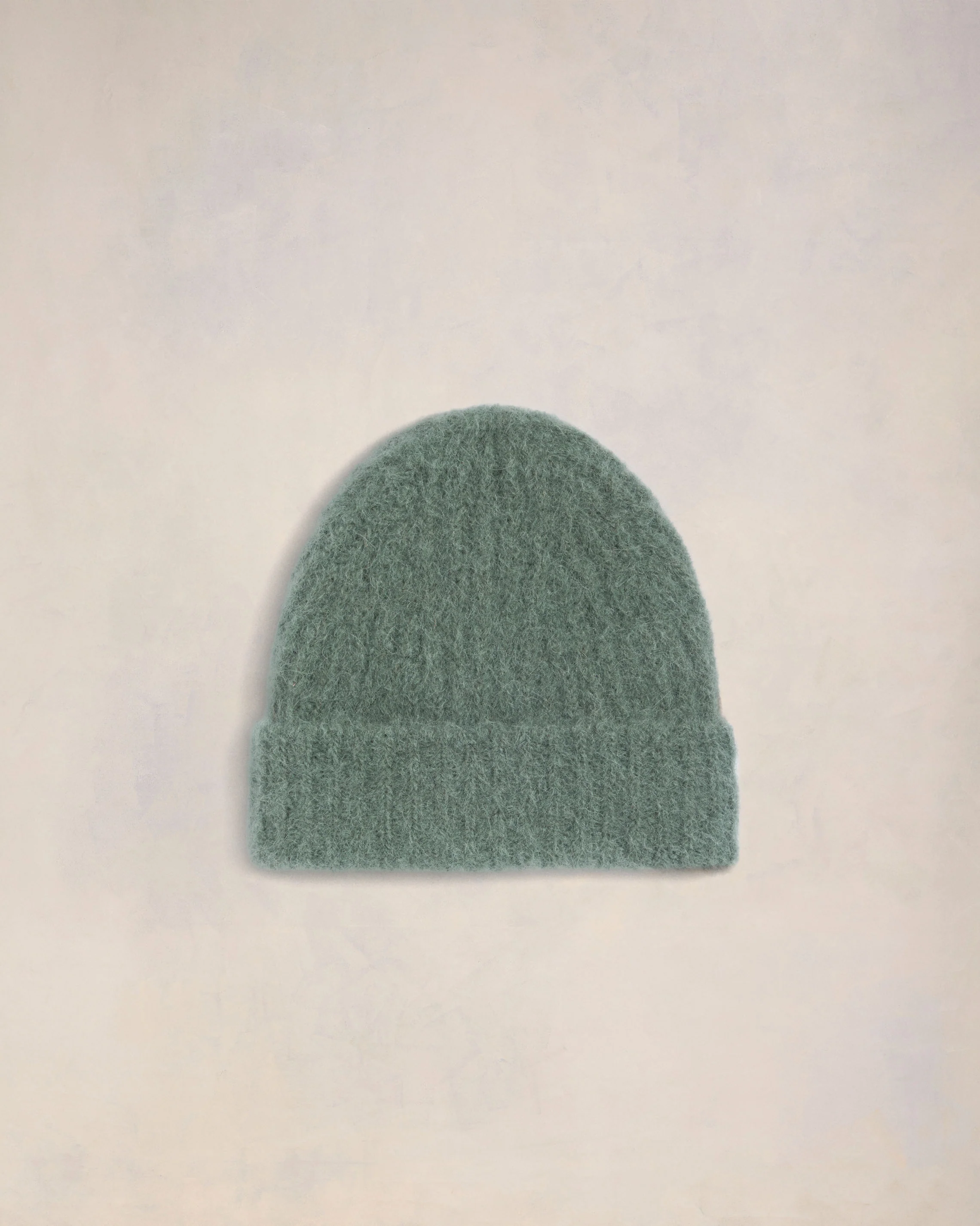 Alpaca Mohair Ribbed Beanie