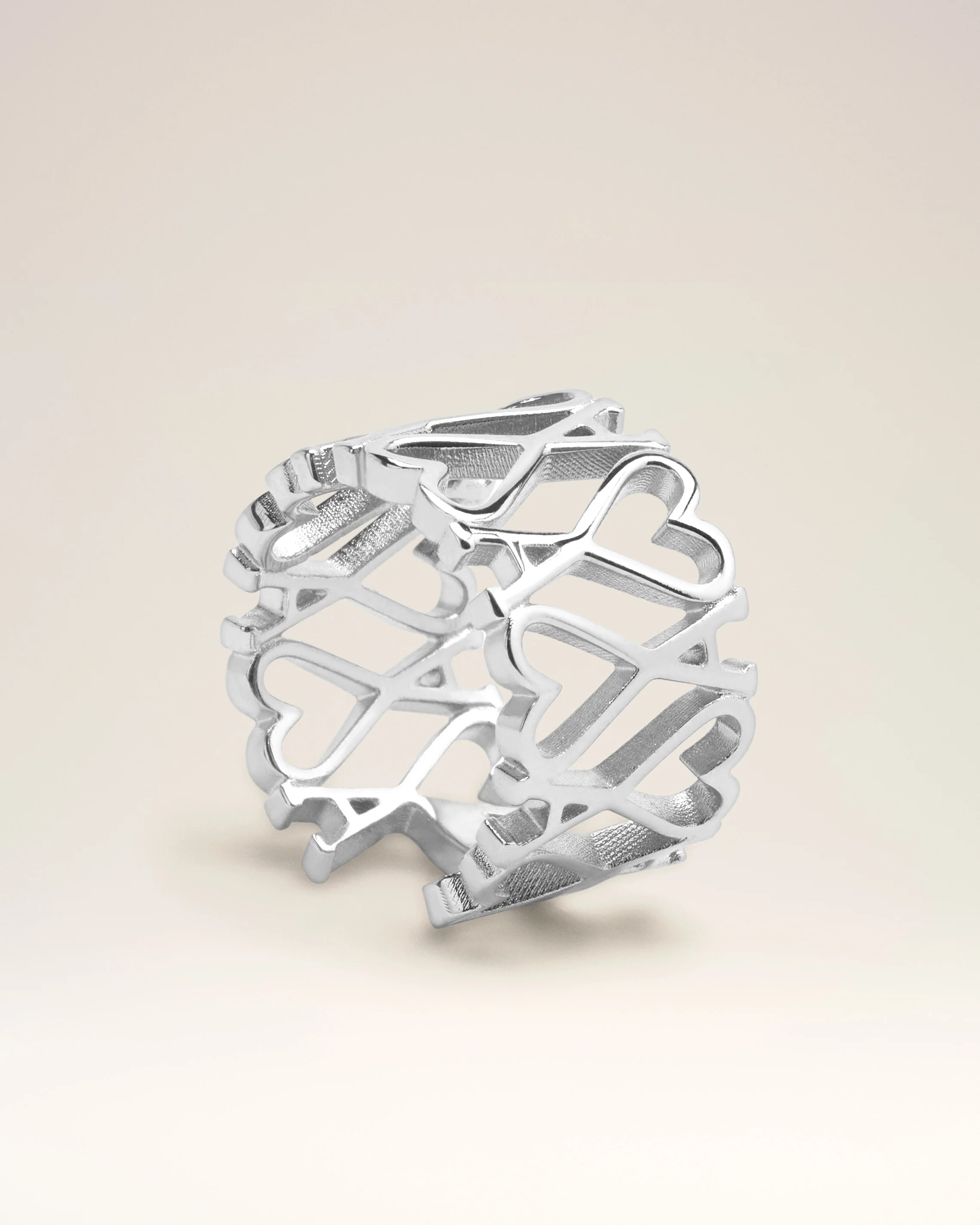 Silver Brass Ami de Coeur Ring