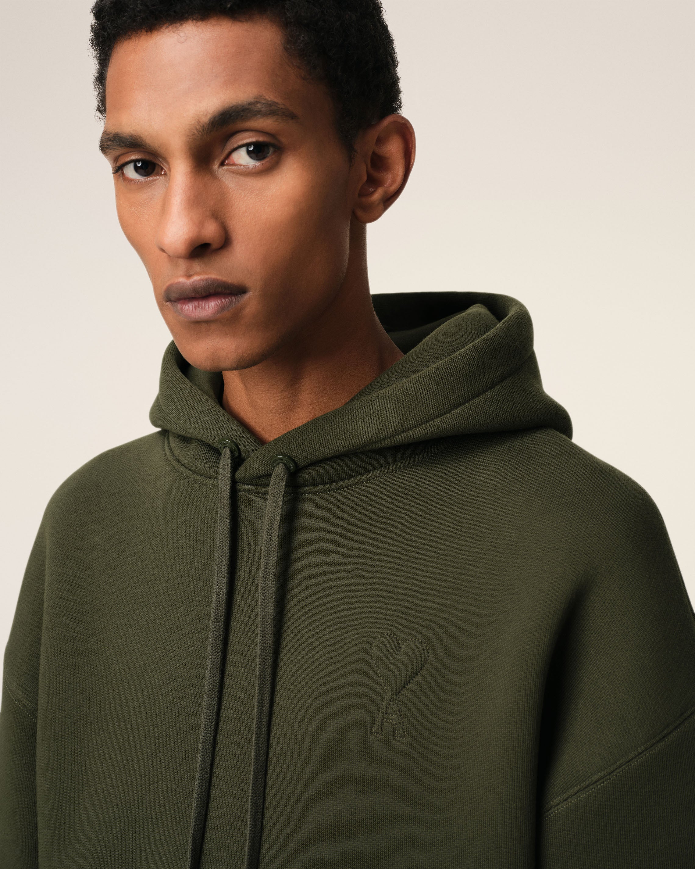 Green Cotton Ami de Coeur Hoodie