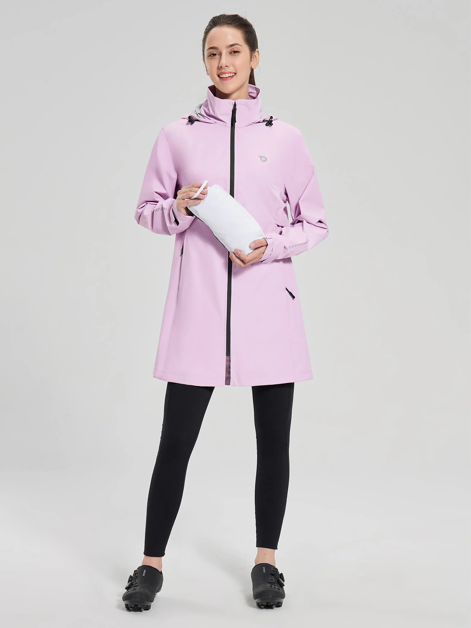 Flyleaf Mid-Length Hooded Waterproof Jacket