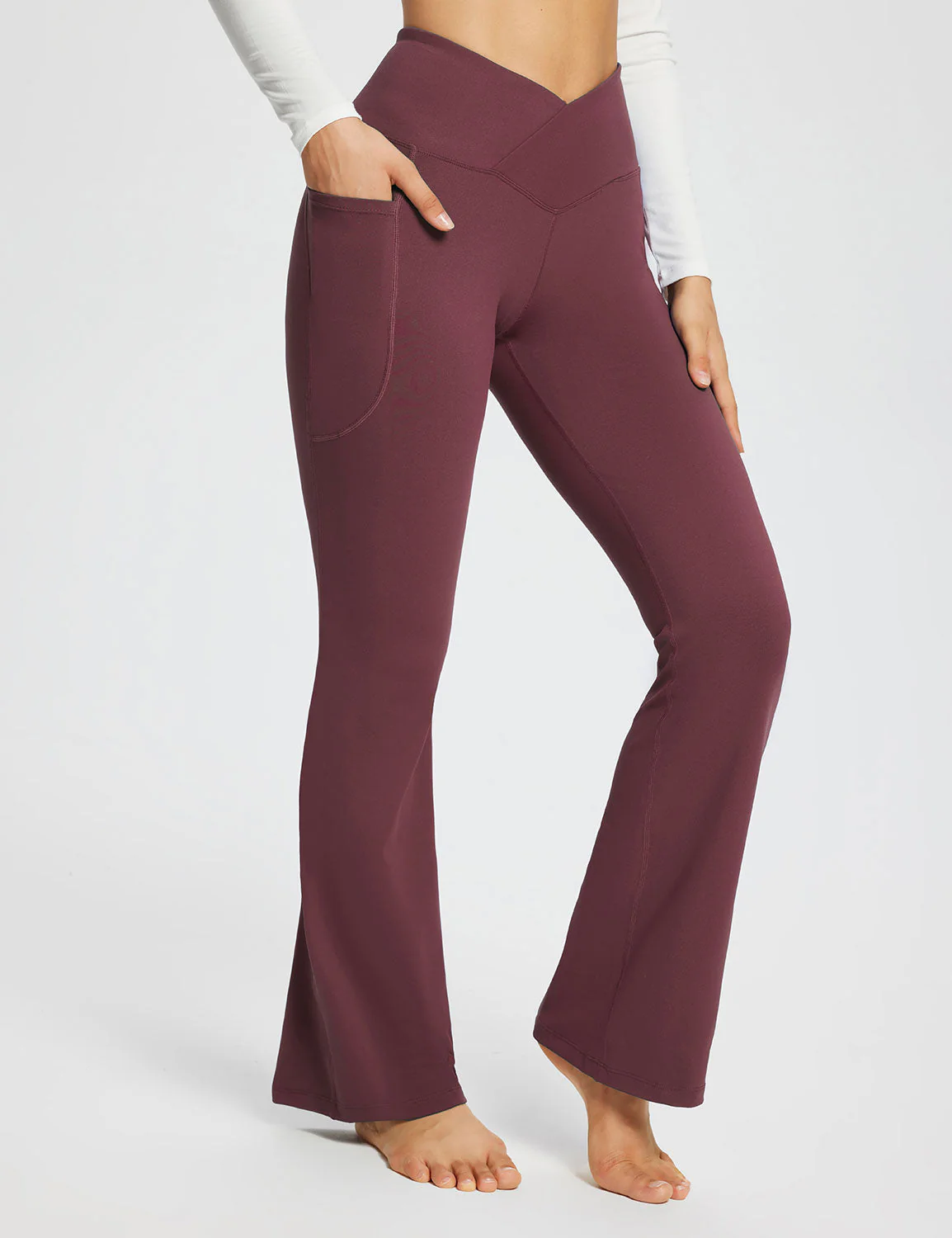 Laureate 32'' Crossover High-Rise Flared Pants