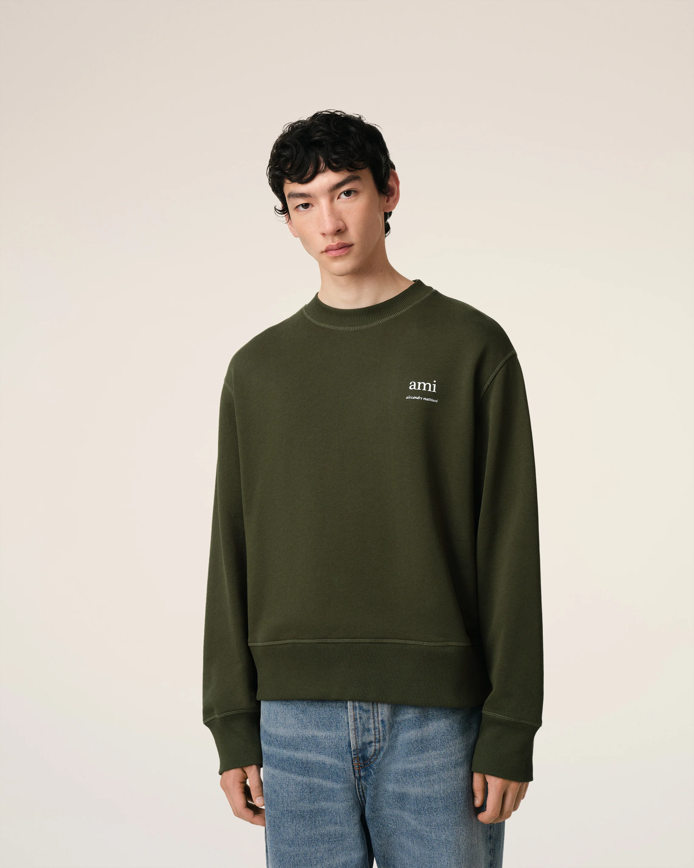 Green Cotton Sweatshirt