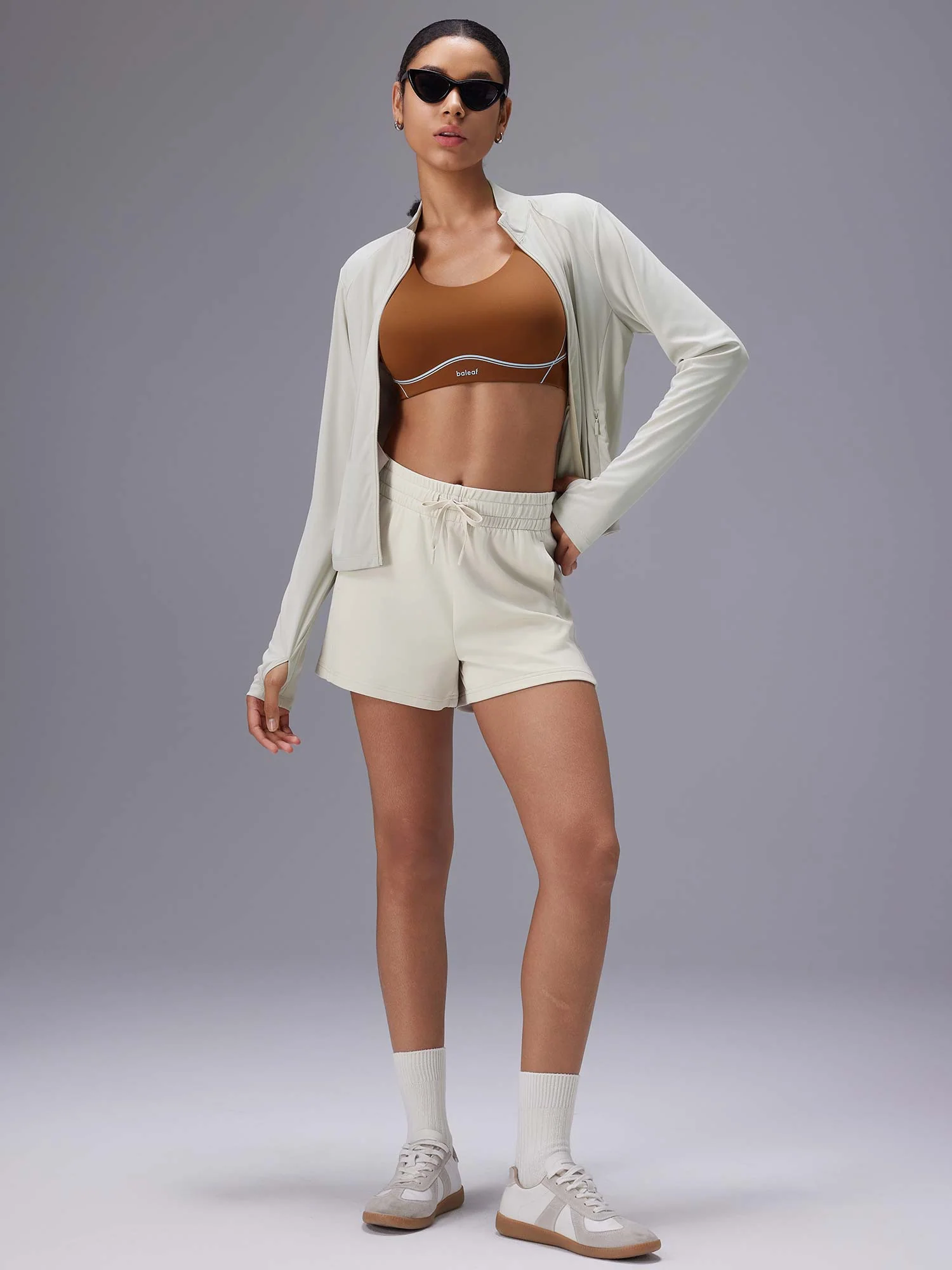 Freeleaf Printed Spaghetti Strap Sports Bra