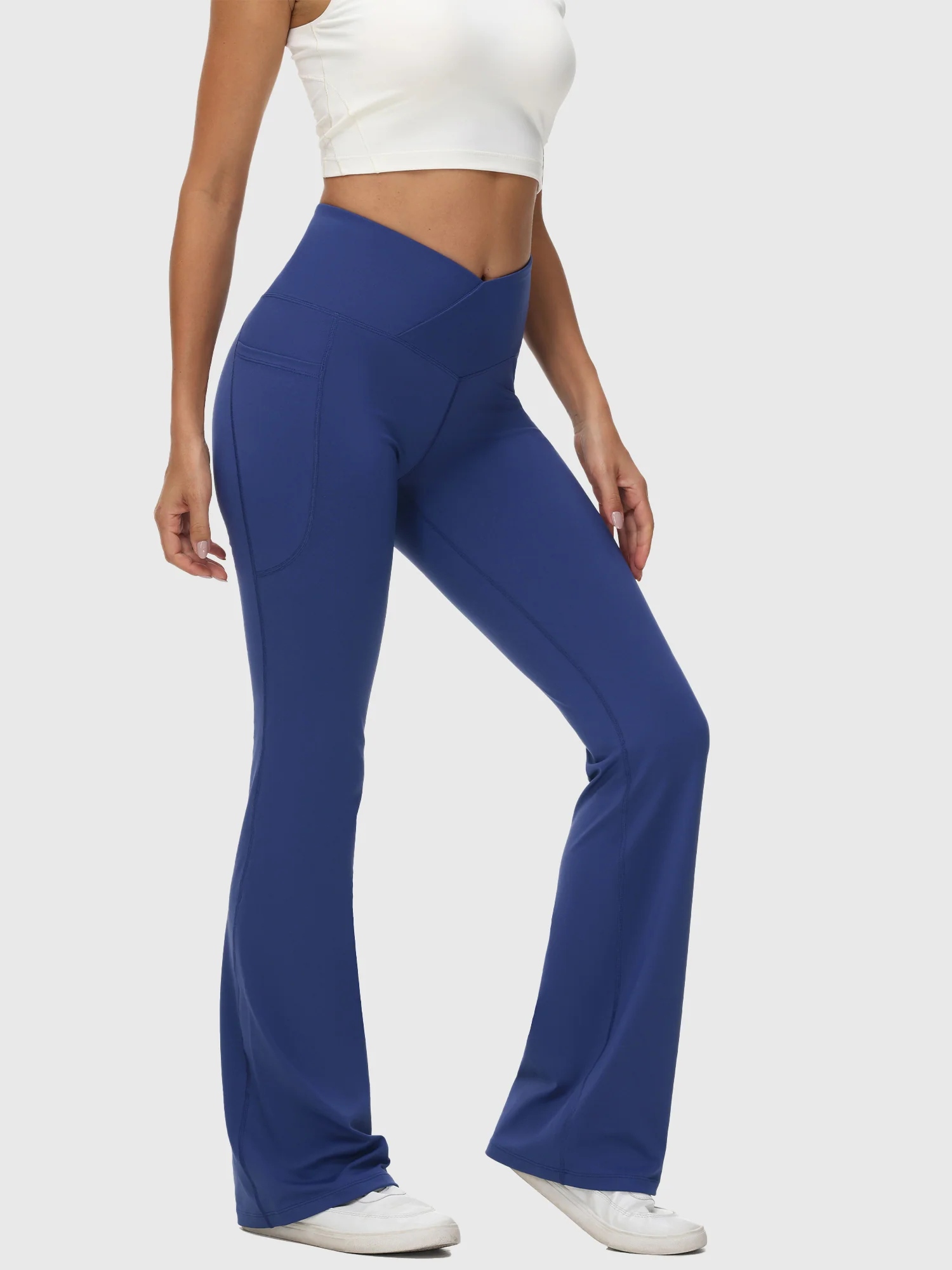 Laureate 34 Crossover High Rise Flared Pants