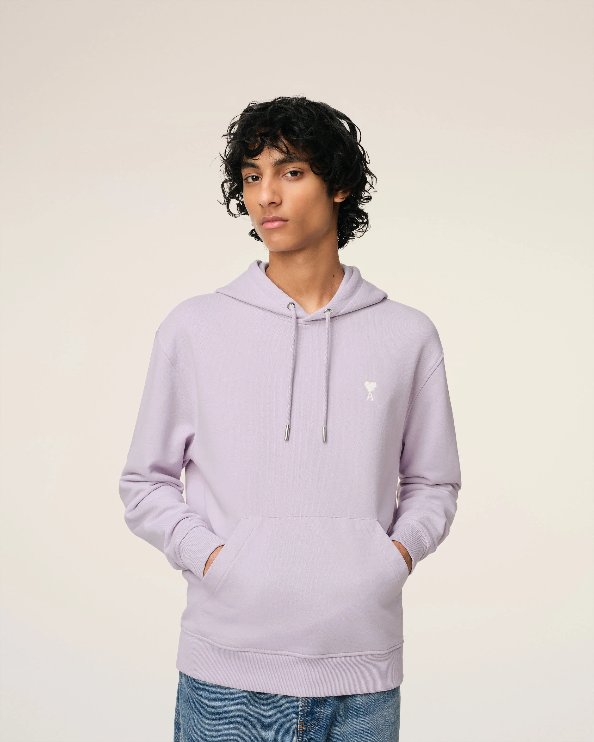 Purple Cotton Ami de Coeur Hoodie