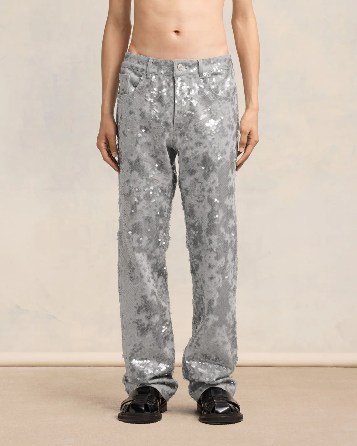 Embroidered Straight Fit Jeans