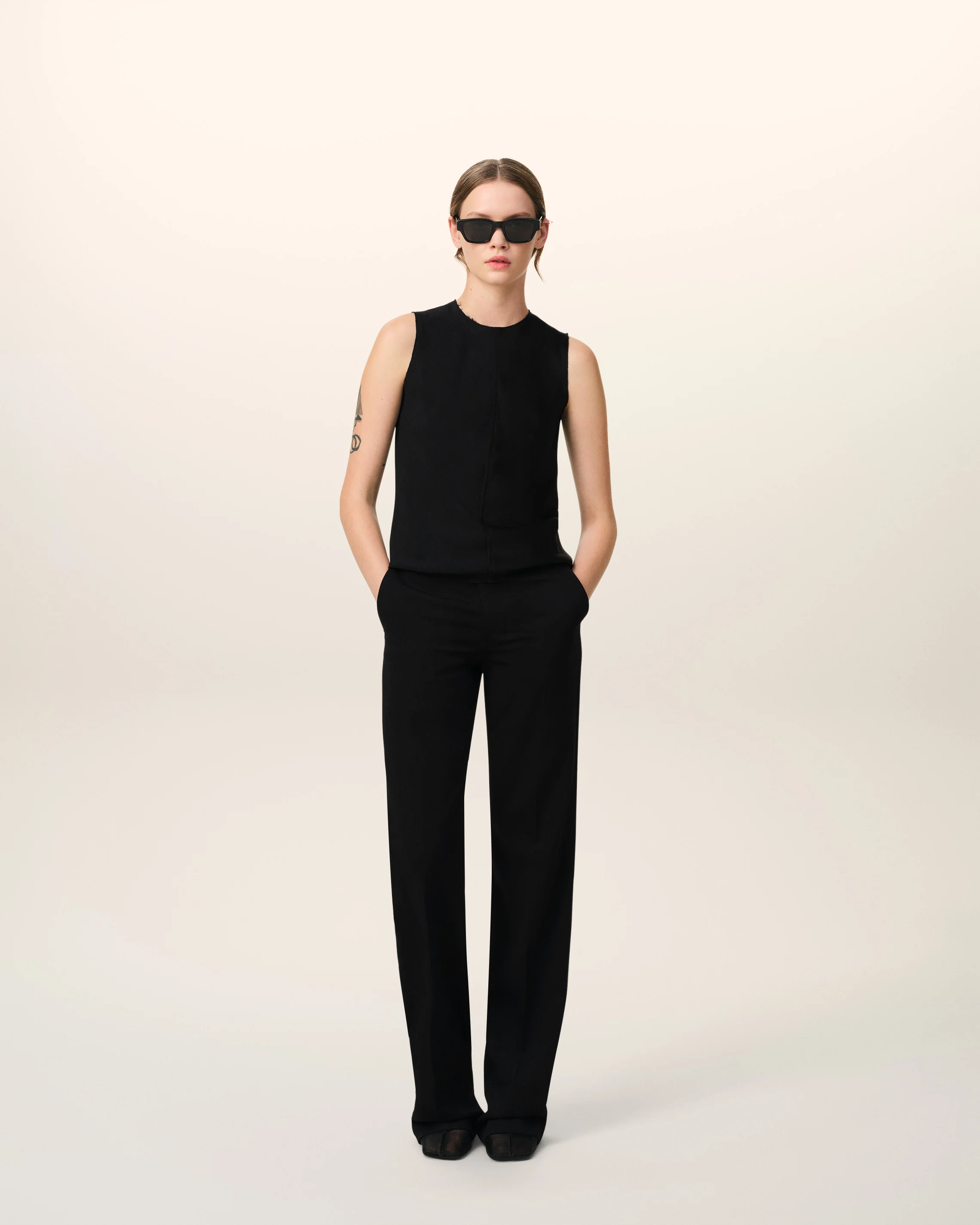 Black Sleeveless Top