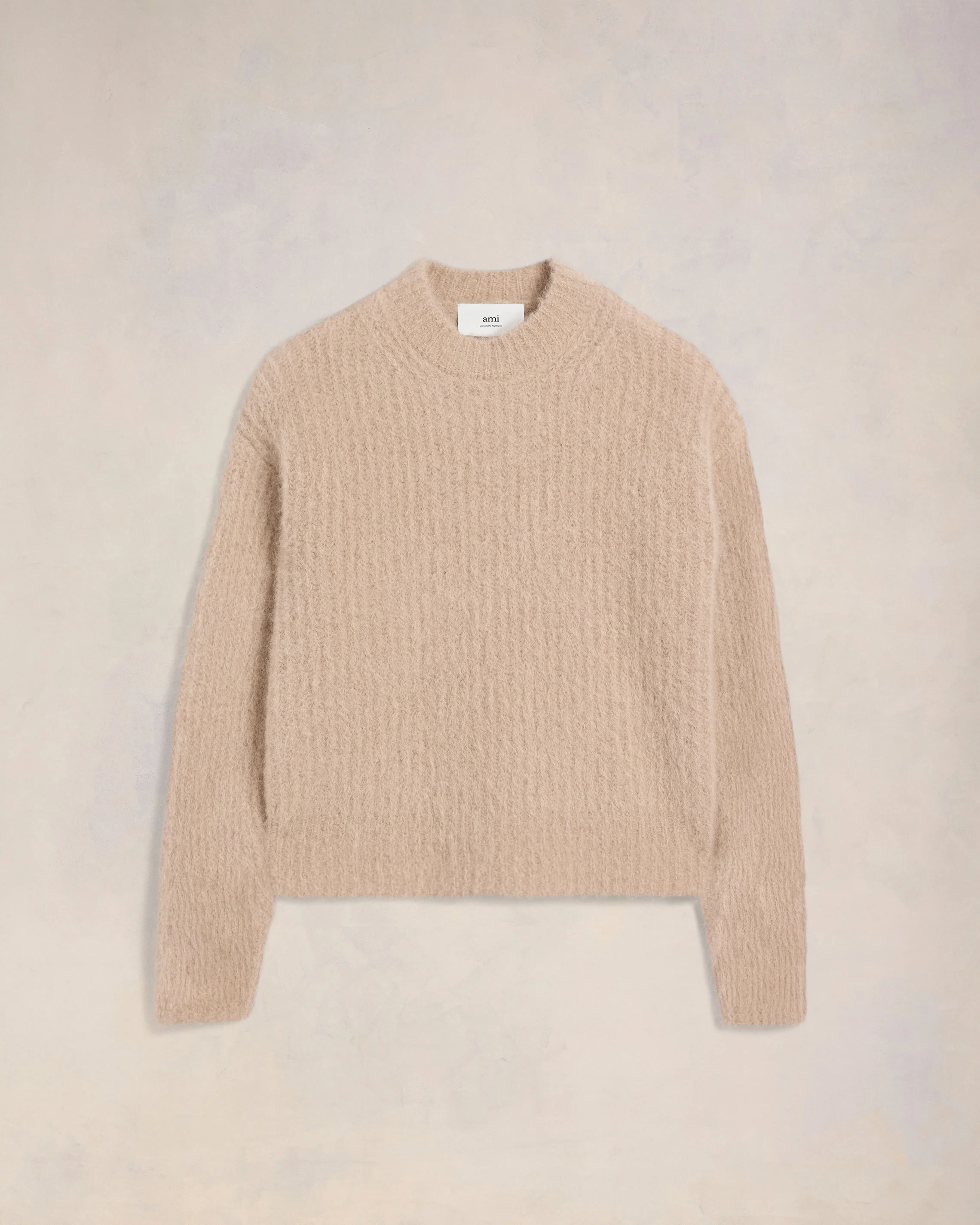 Alpaca Mohair Ribbed Sweater
