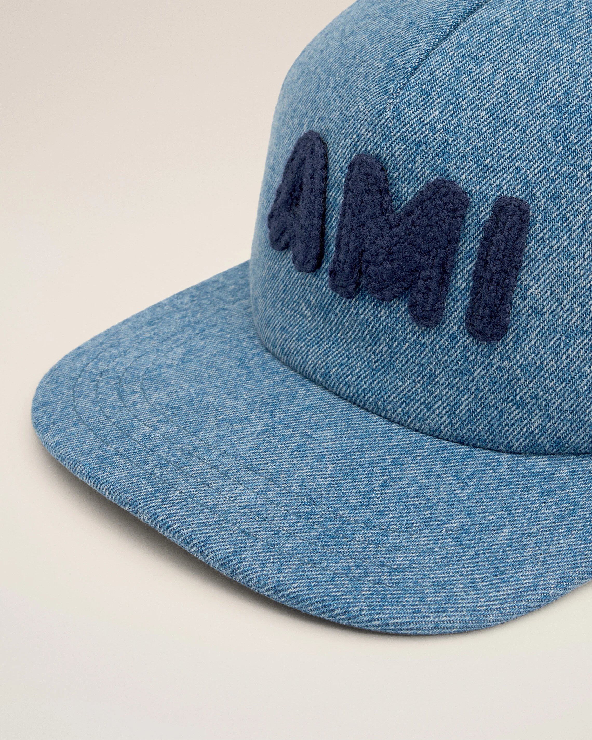 Blue Cotton Ami Paris Patch Trucker Cap