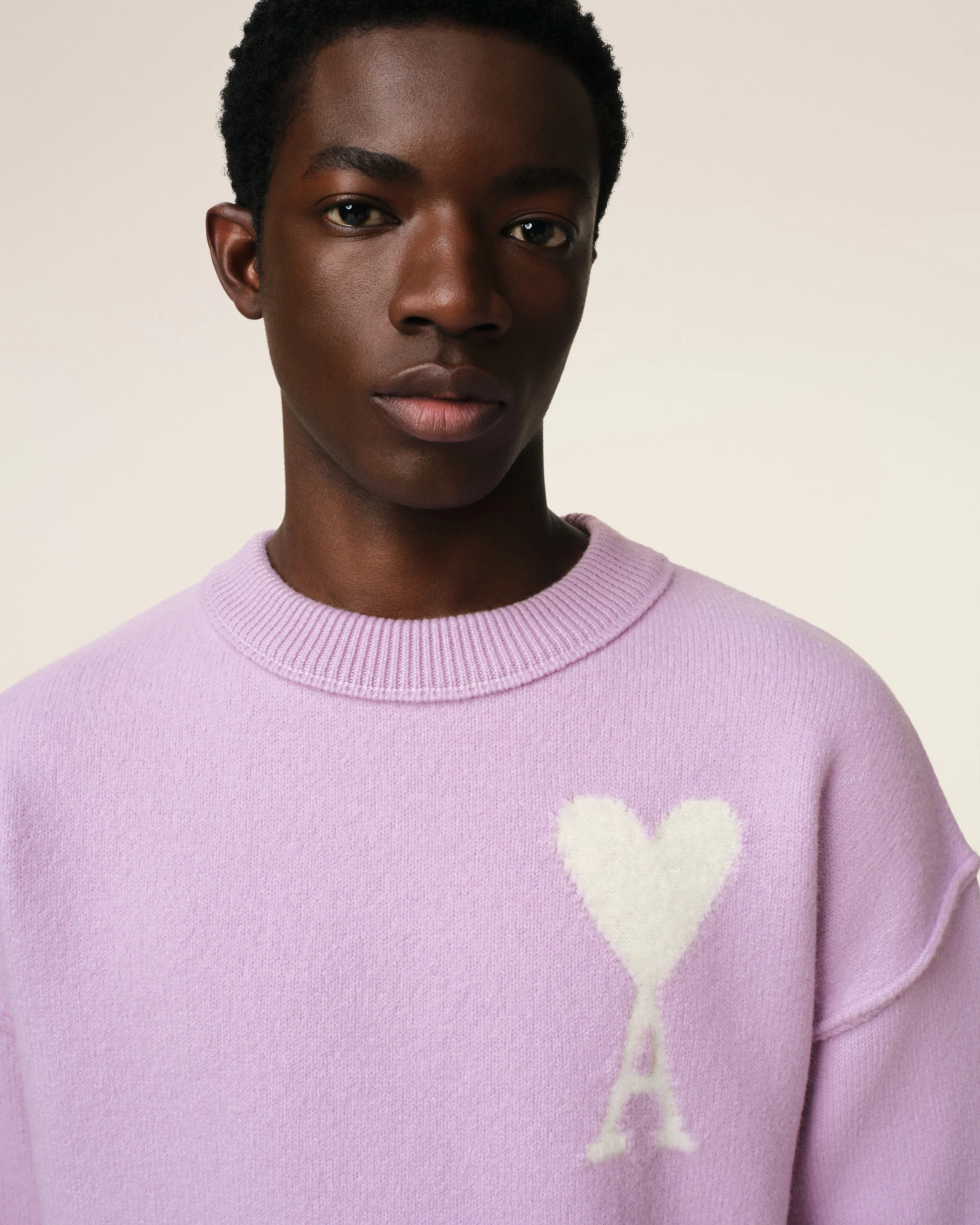 Purple Wool Ami de Coeur Sweater