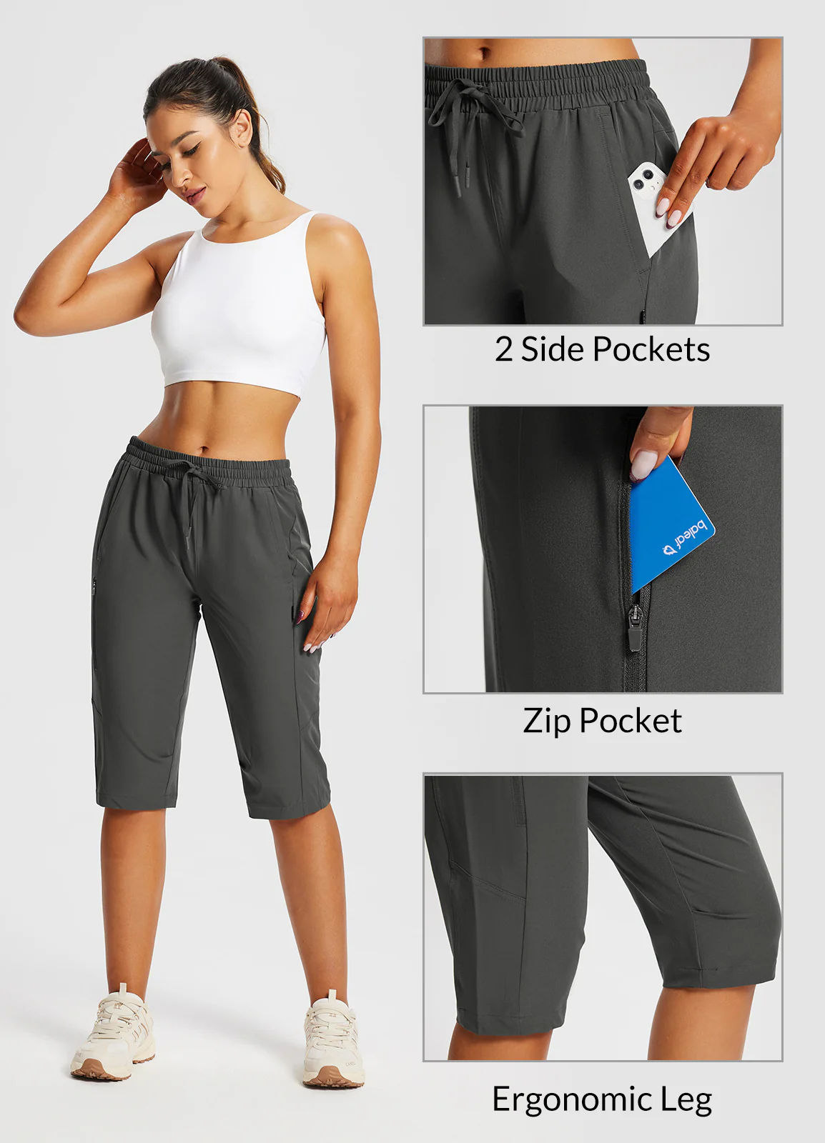 Laureate UPF50+ DWR Pocketed Capris