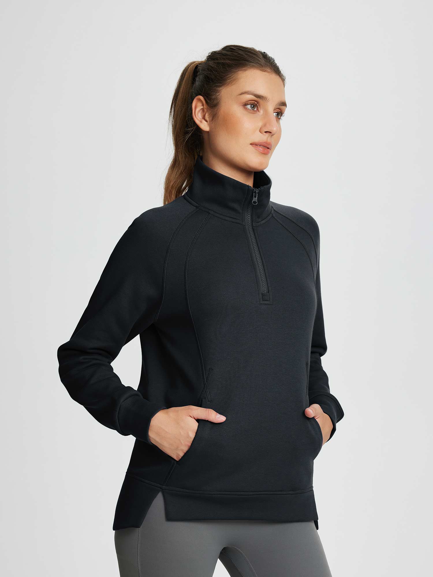 Evergreen Cozy Fleece Half-Zip Pullover