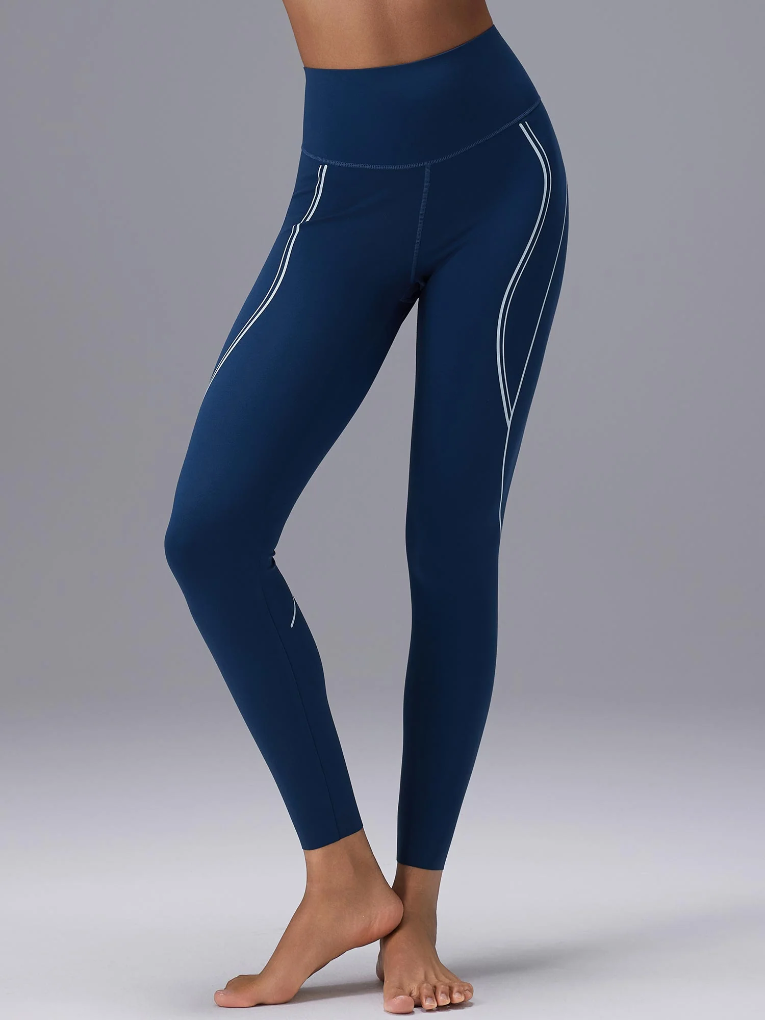 Freeleaf 25 High Rise Stripe Print Leggings