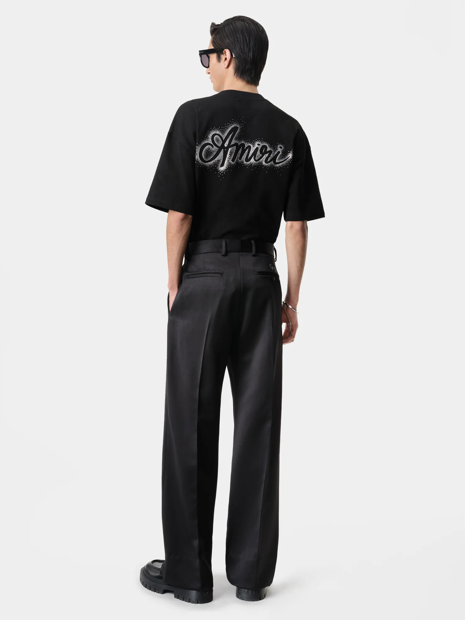 DOUBLE PLEATED PANT - Black