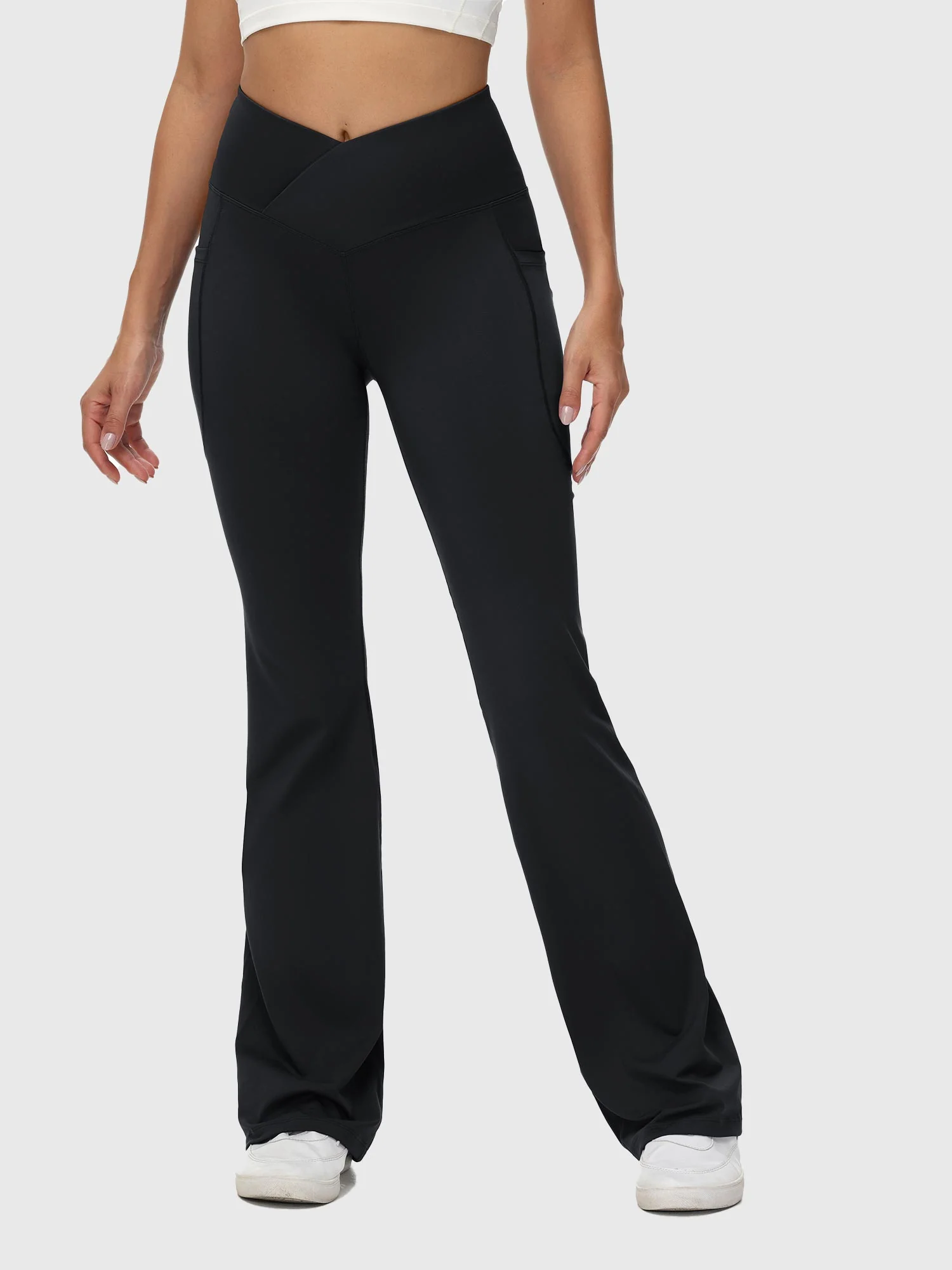 Laureate 34 Crossover High Rise Flared Pants