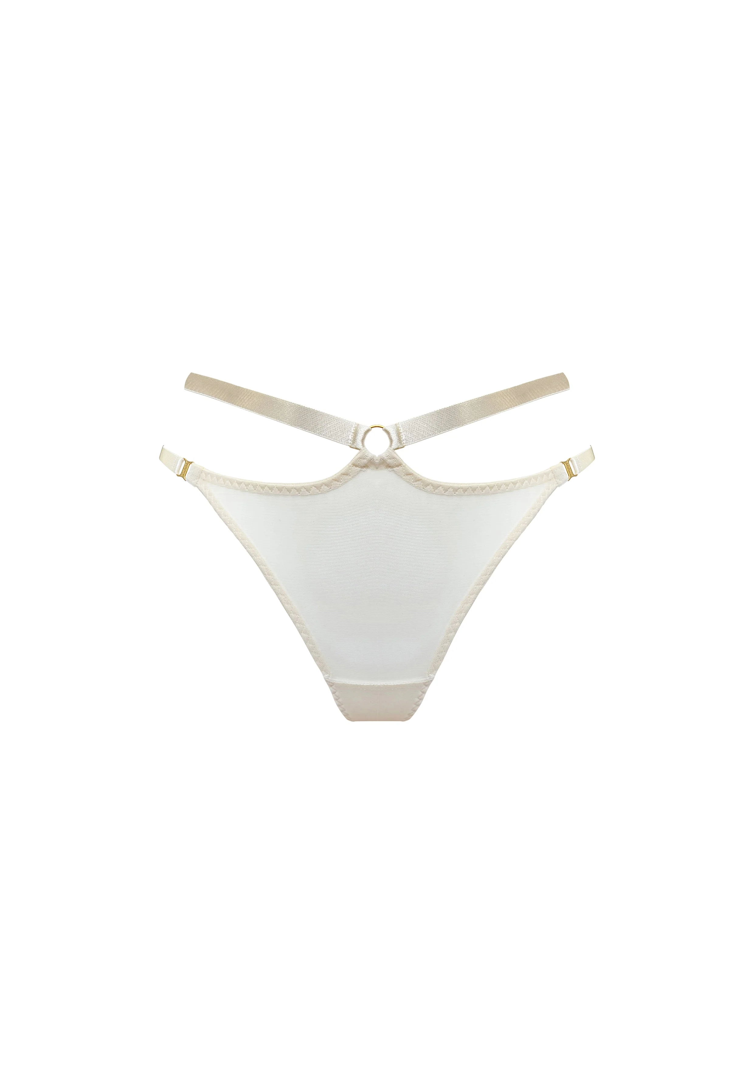 Signature Mesh Harness Thong