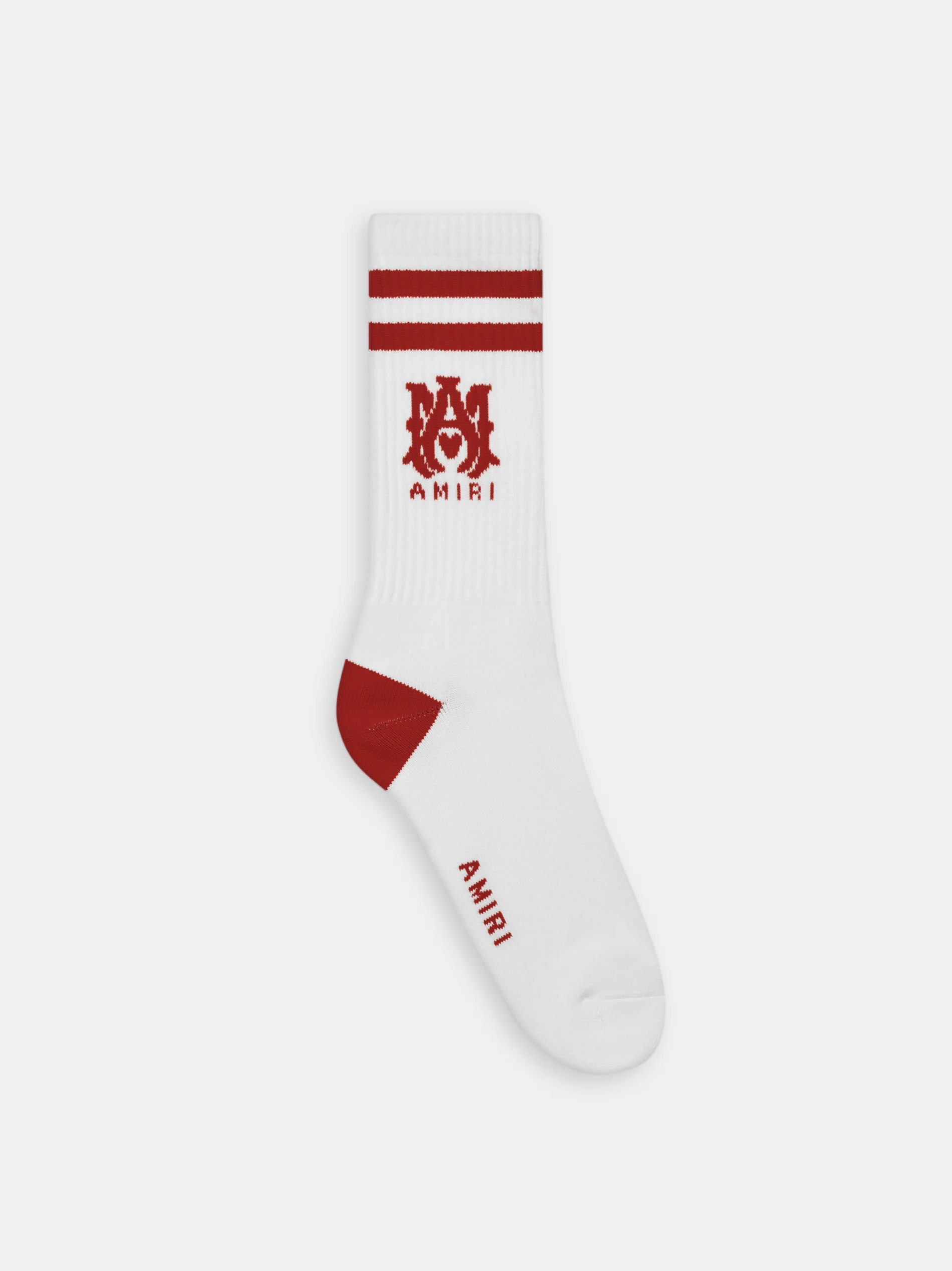 MA STRIPE SOCKS - White Sun Dried Tomato