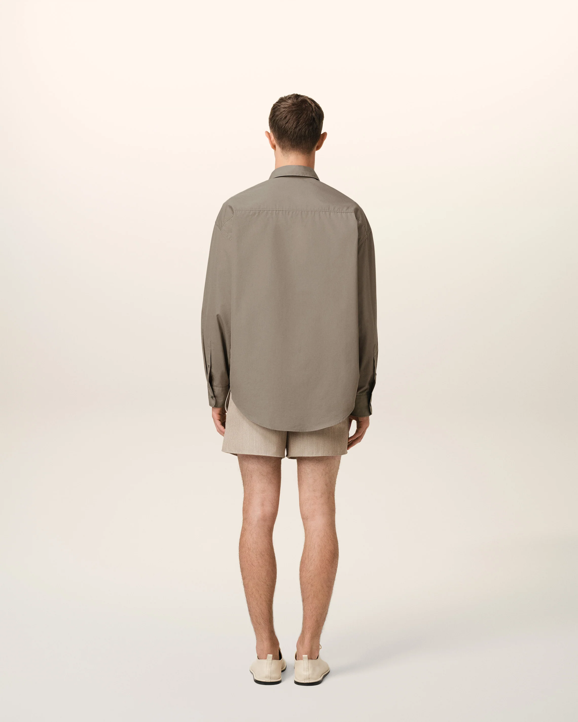 Beige Cotton Ami de Coeur Boxy Shirt