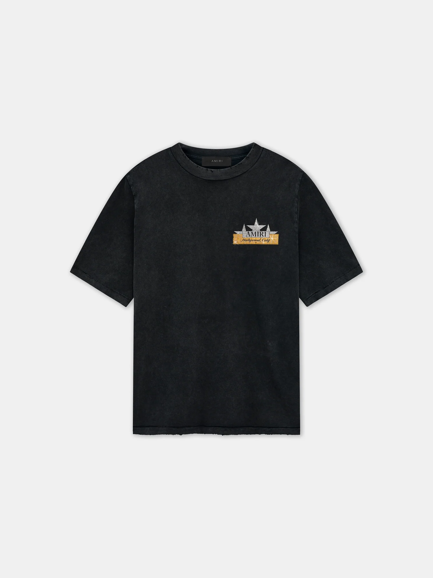 VINTAGE AMIRI CRYSTAL STAR TEE - Black