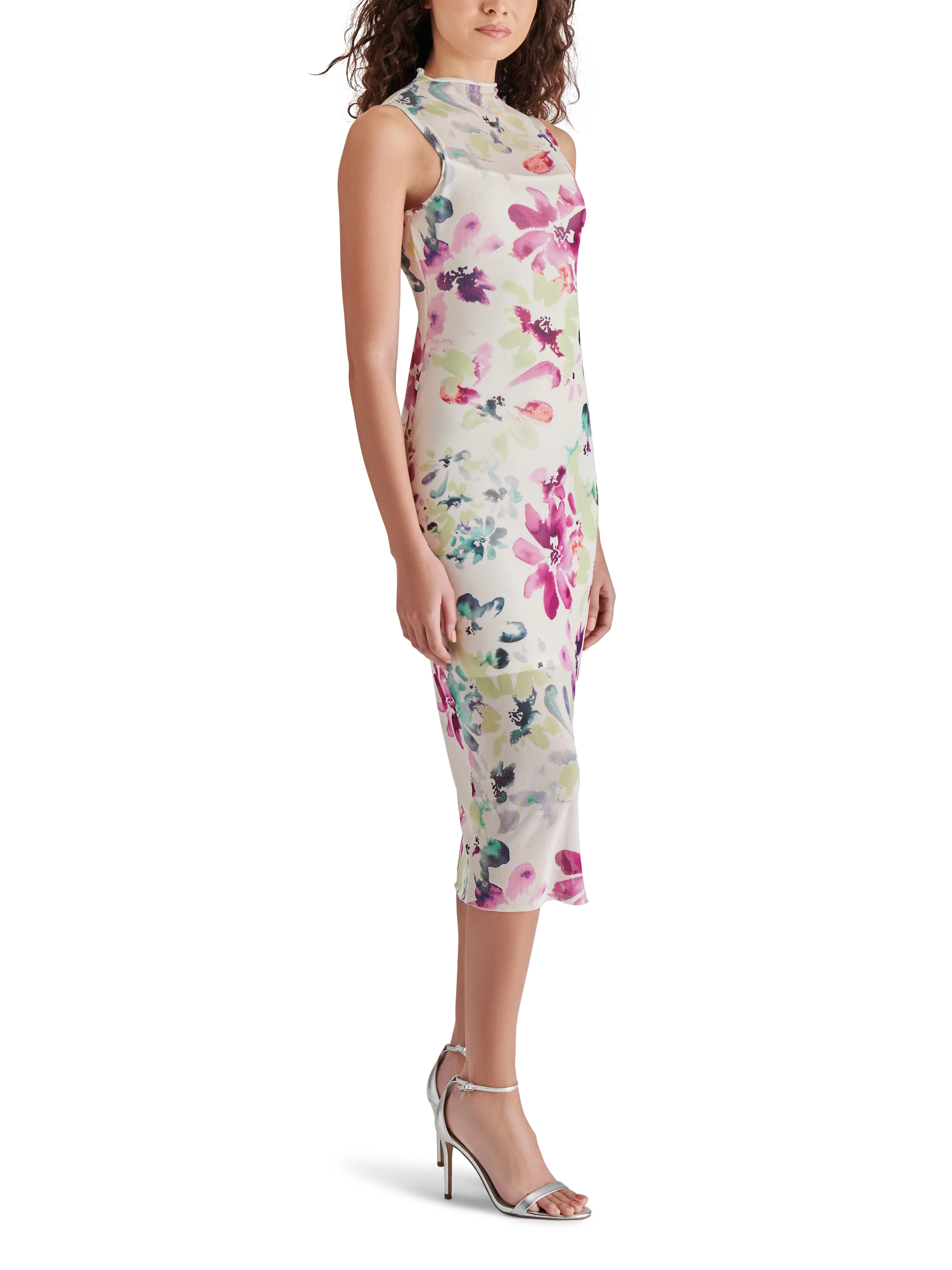 SIDRA DRESS WHITE MULTI