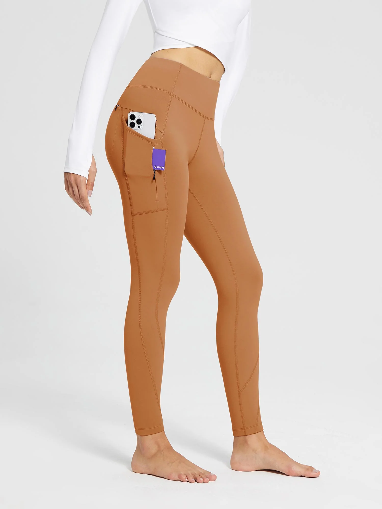 Laureate Fleece-Lined High Rise Pocket Leggings