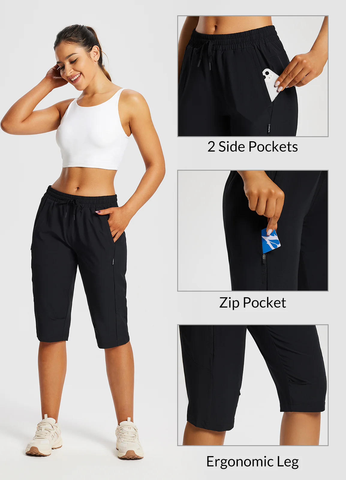 Laureate UPF50+ DWR Pocketed Capris