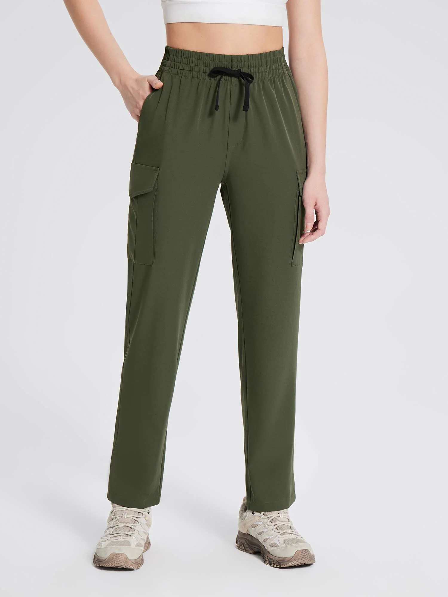Laureate Utility Big Pocket Straight-Leg Pants