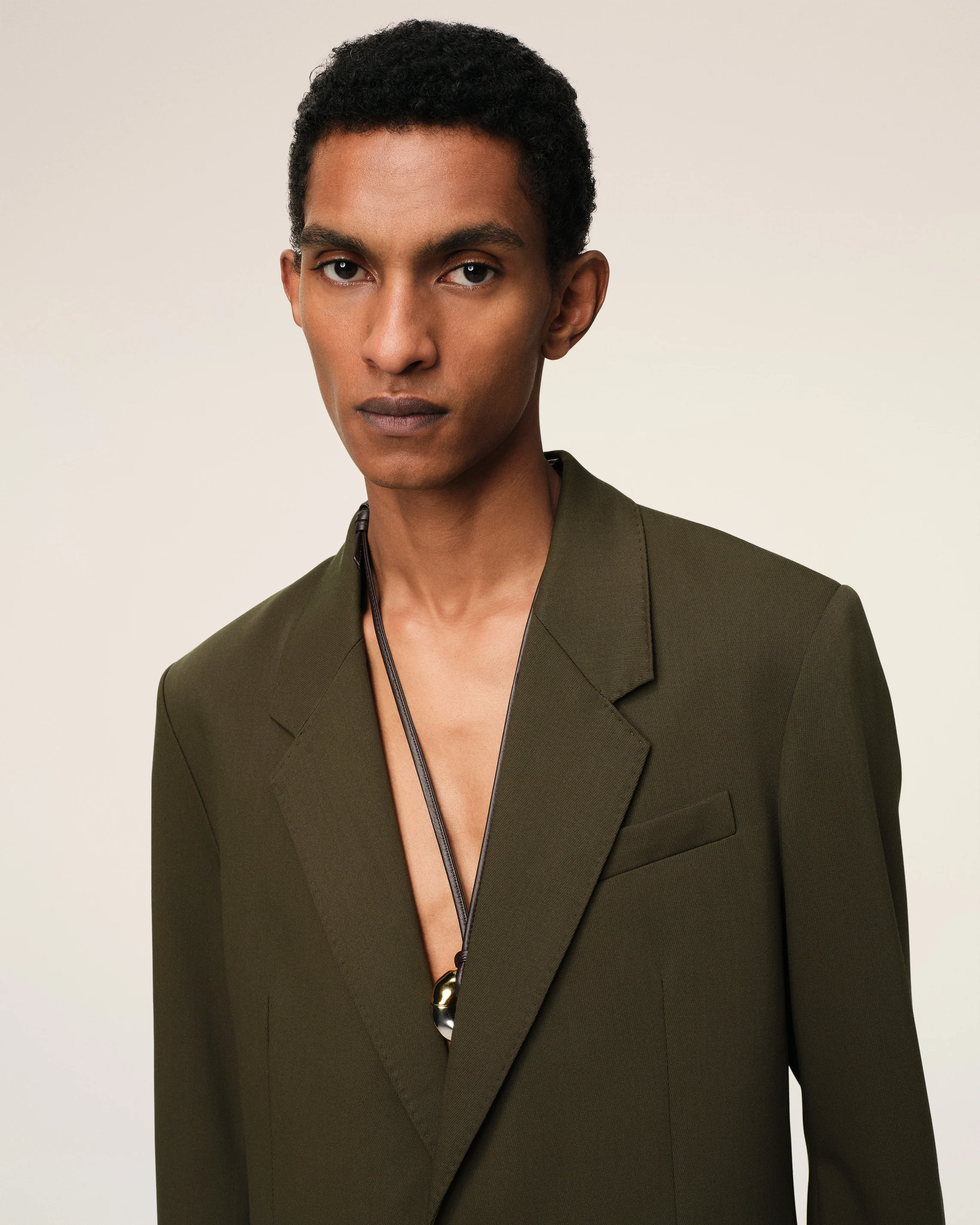 Green Wool Semi-Lined Jacket