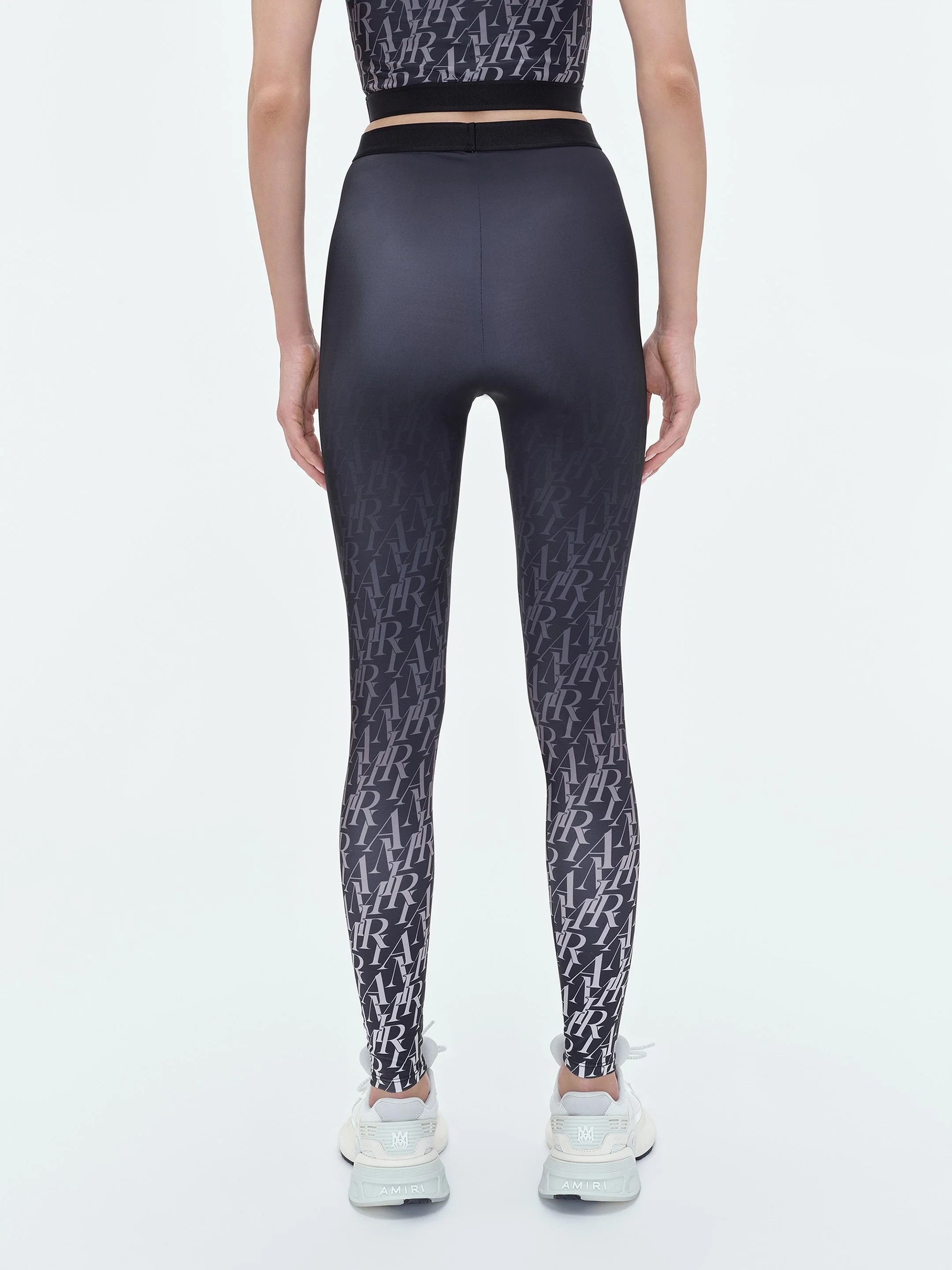 WOMEN - AMIRI BURNOUT LEGGINGS - Black
