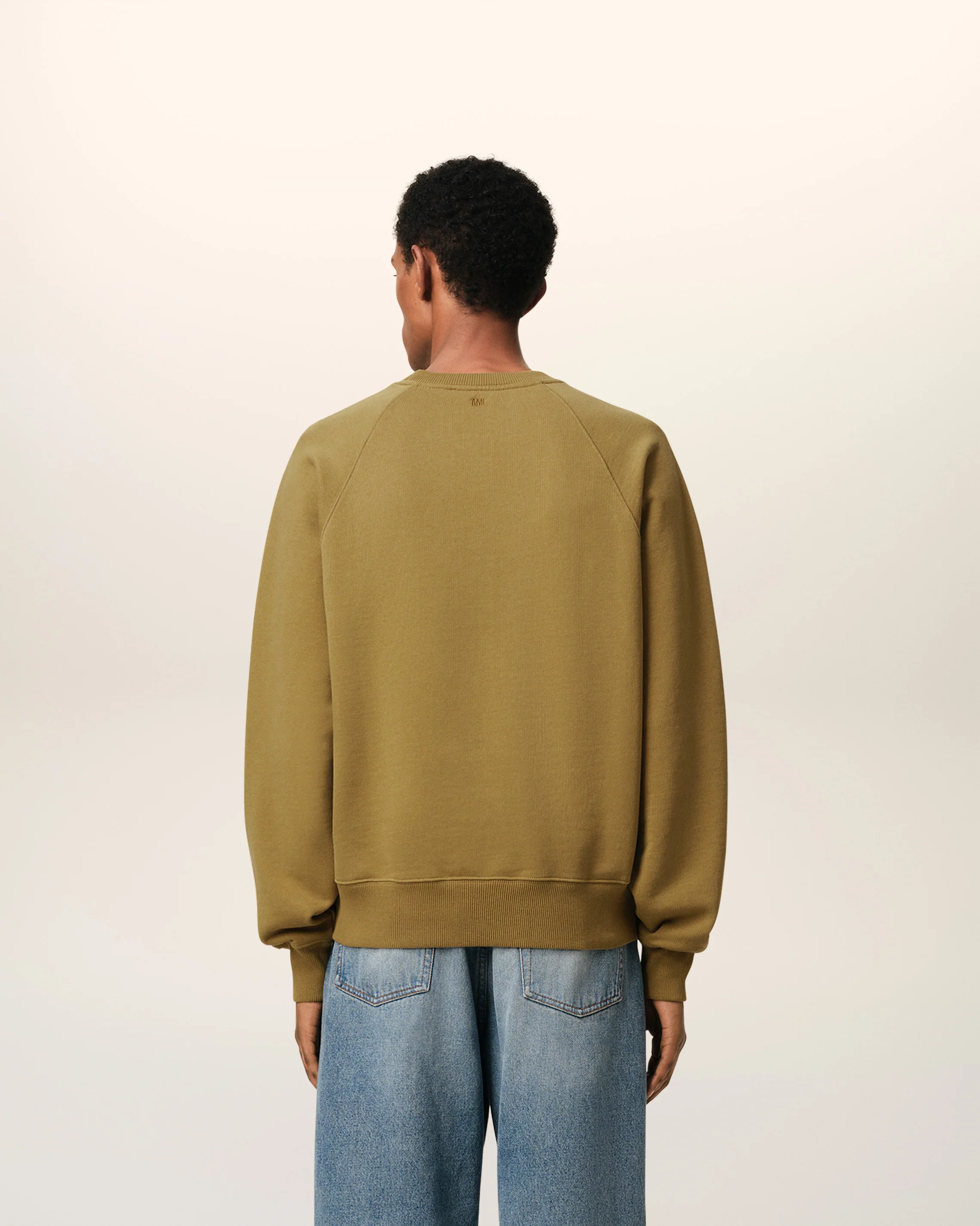 Mustard Cotton Tonal Ami de Coeur Sweatshirt