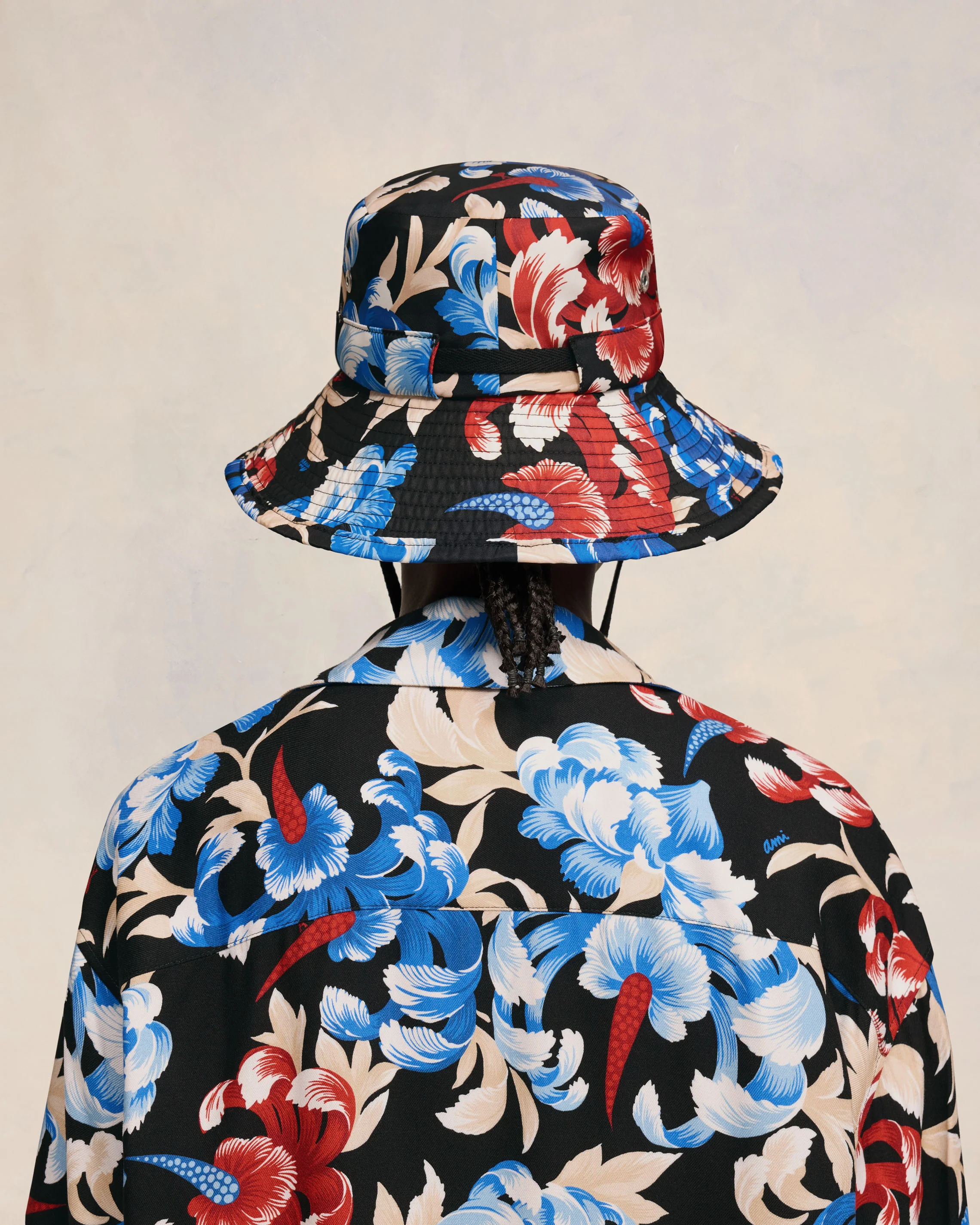 Printed Bucket Hat With String