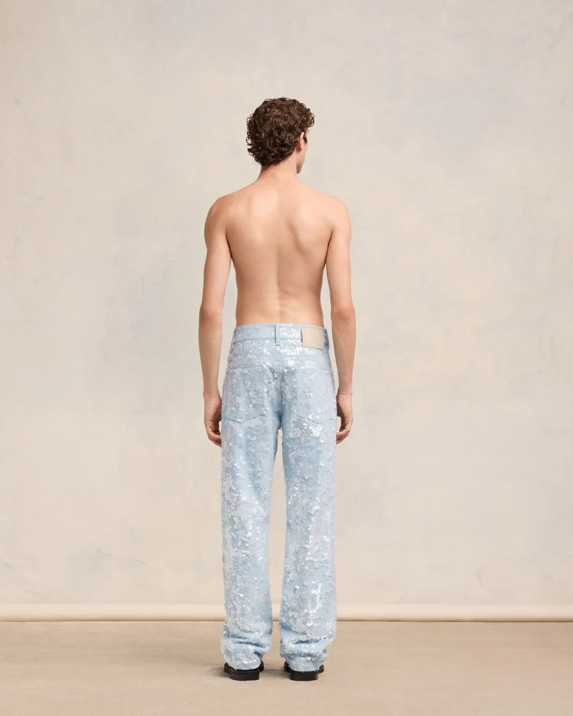 Embroidered Straight Fit Jeans