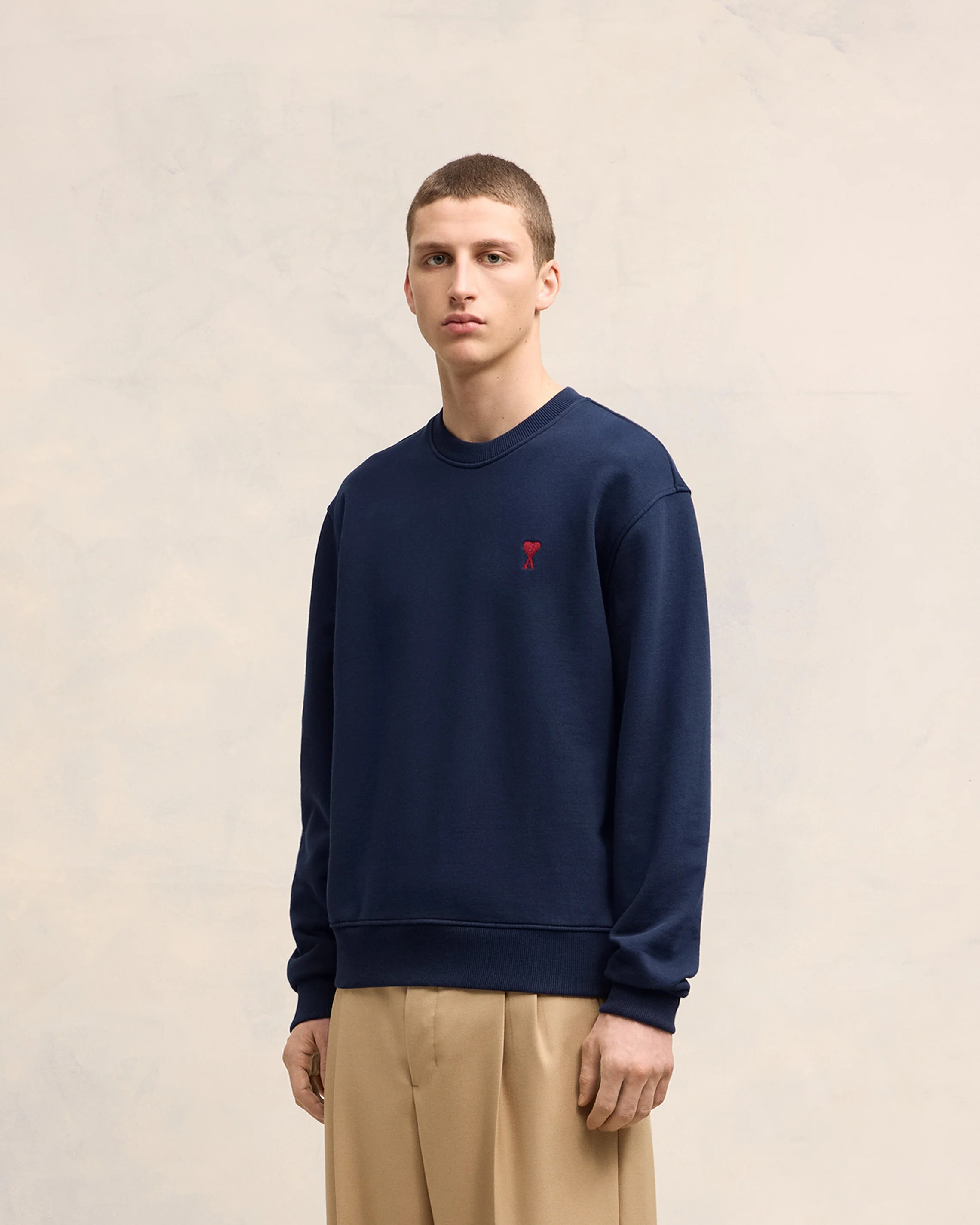 Navy Cotton Ami de Coeur Sweatshirt