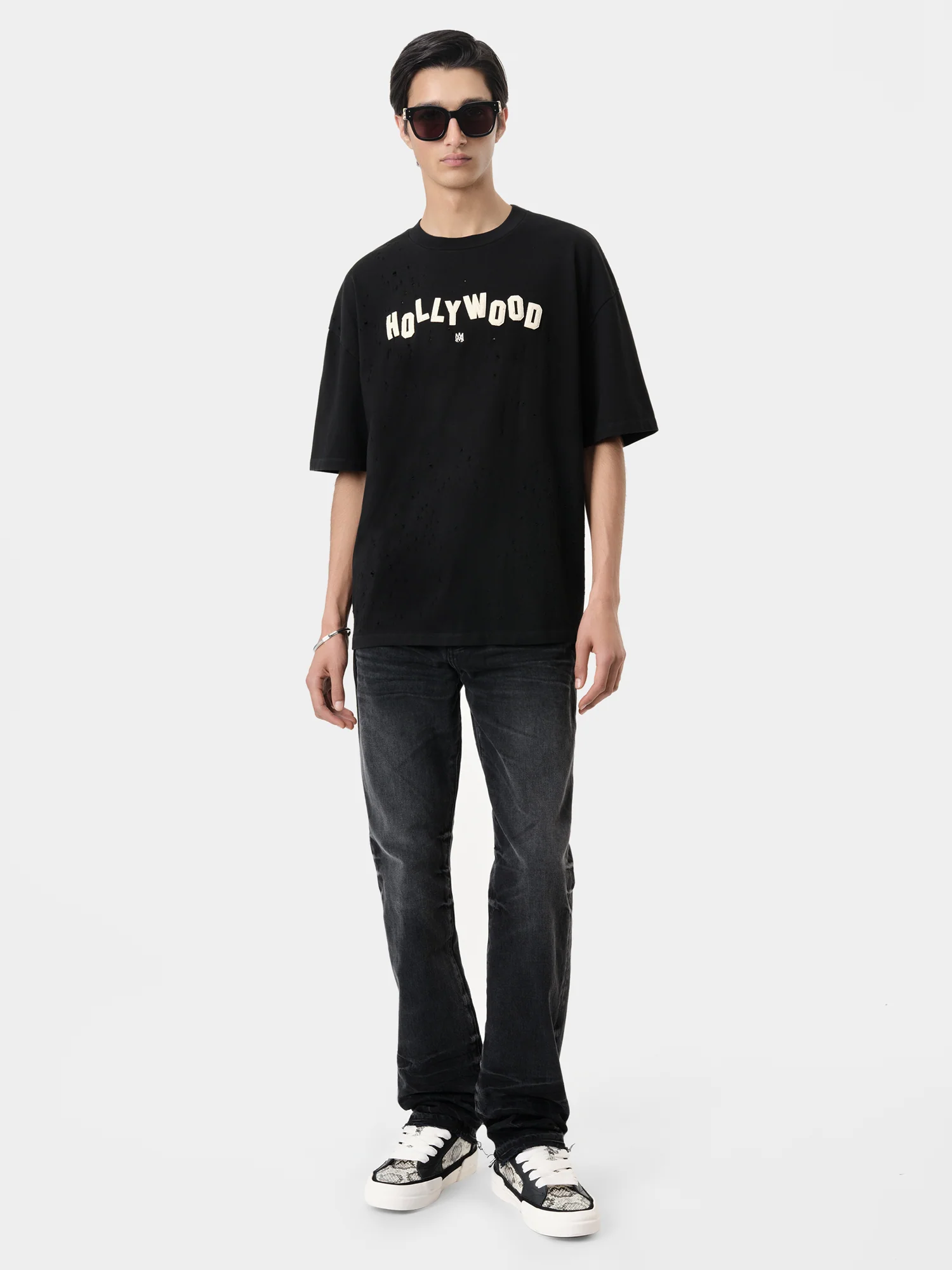 HOLLYWOOD SHOTGUN OVERSIZED TEE - Black