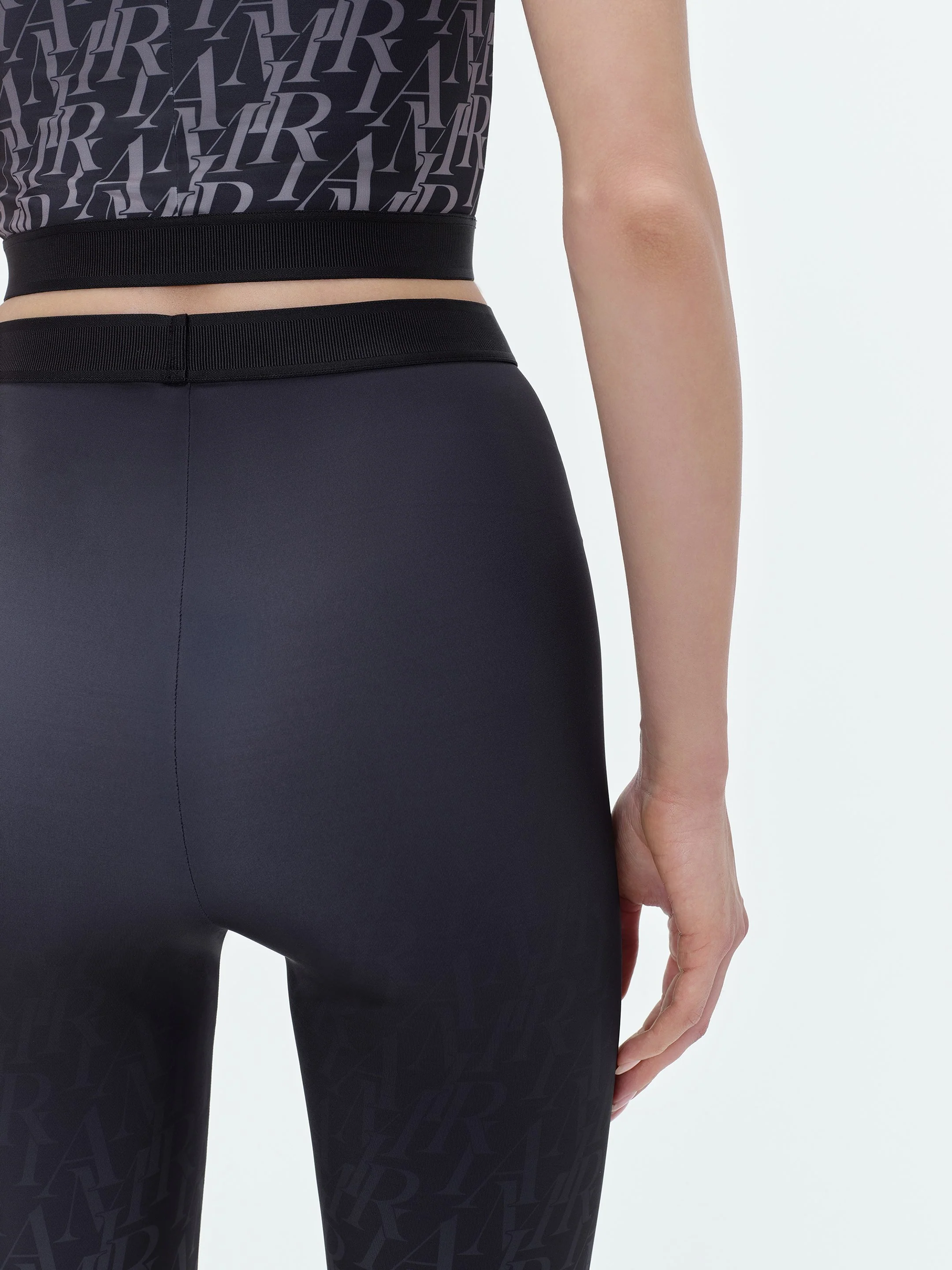 WOMEN - AMIRI BURNOUT LEGGINGS - Black