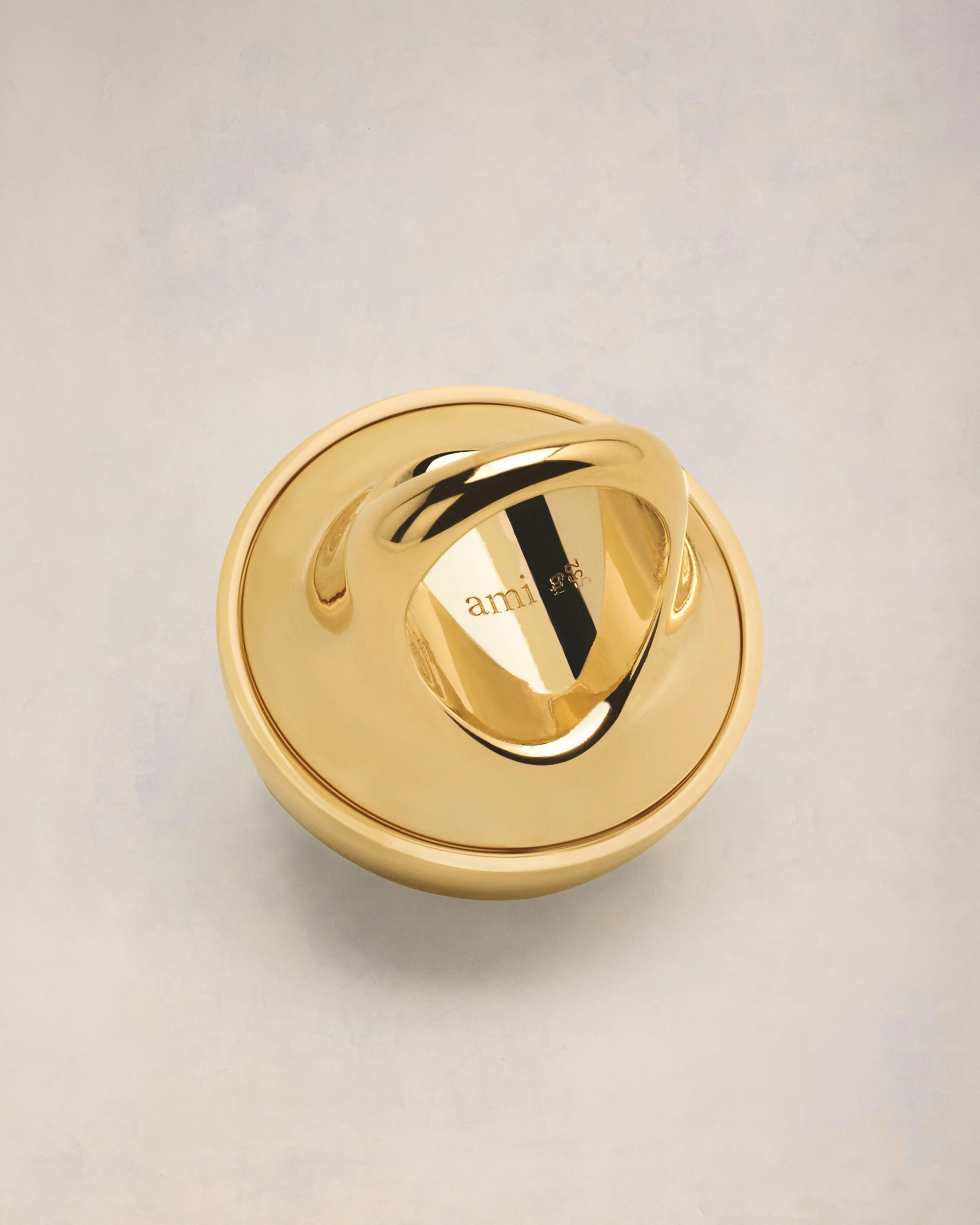 Domed Ami de Coeur Ring