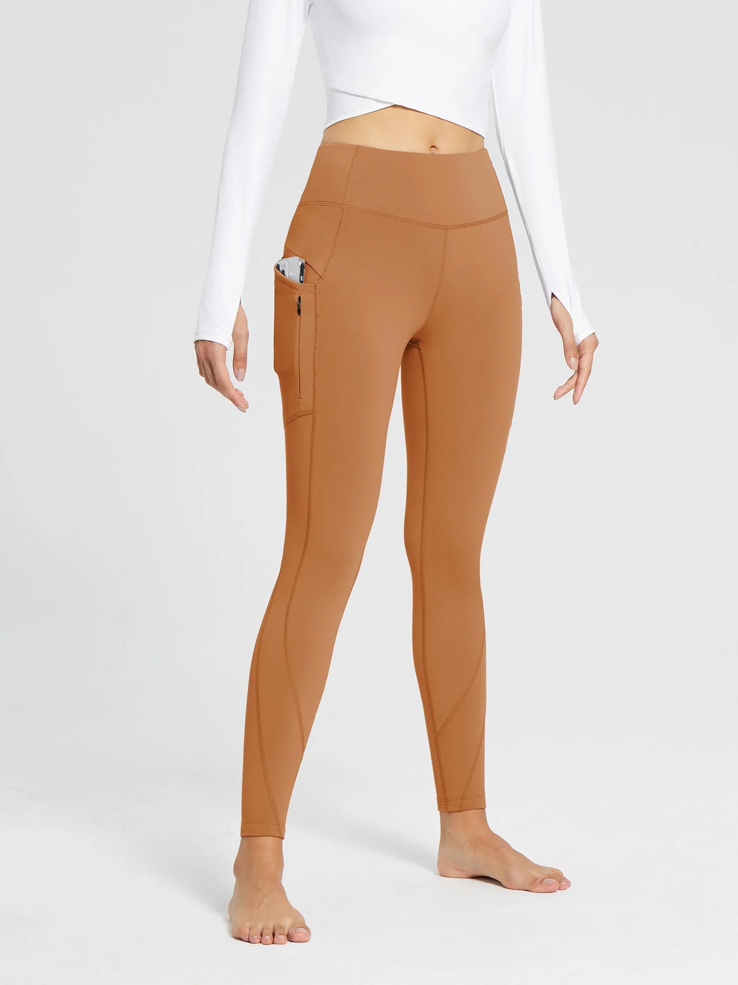 Laureate Fleece-Lined High Rise Pocket Leggings