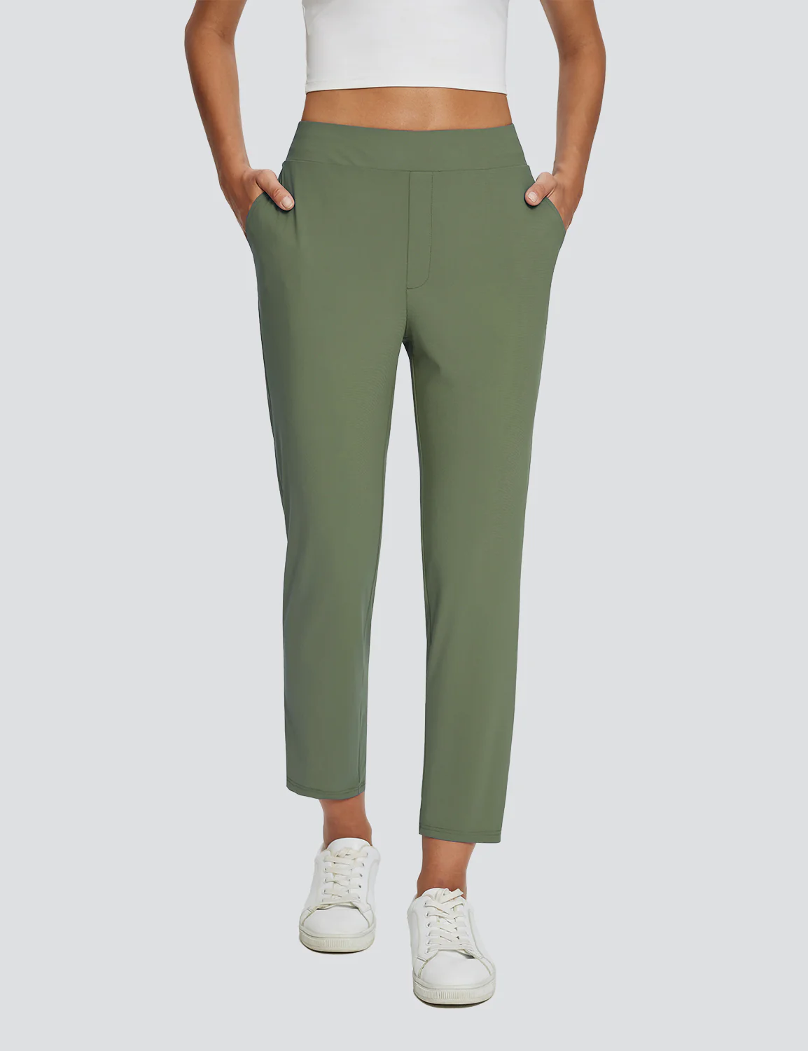 Flyleaf Ankle-length High-rise Pants