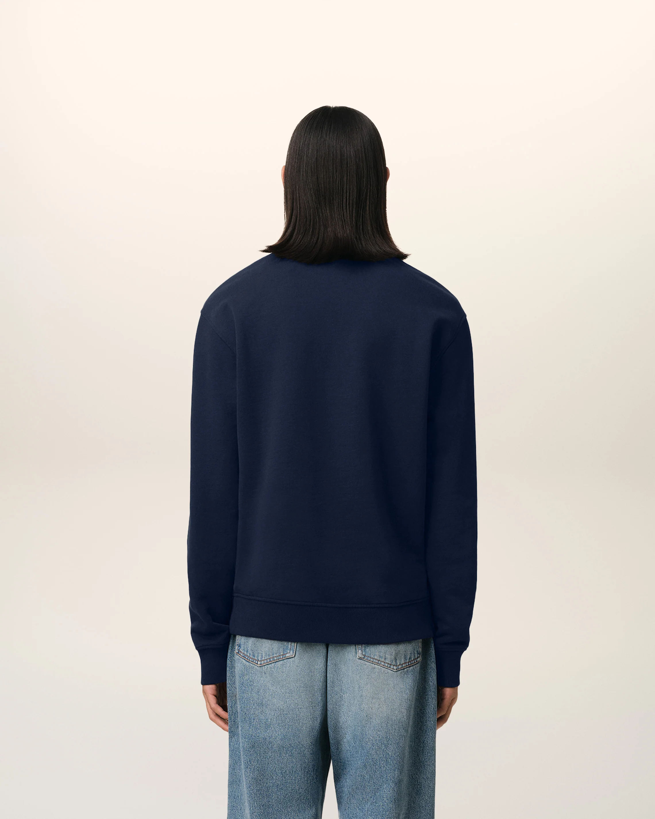 Navy Cotton Ami de Coeur Sweatshirt