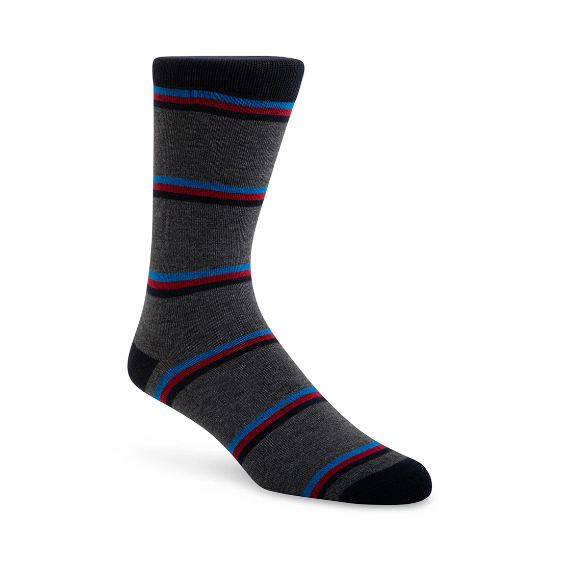 5PK MEN'S BLUE MULTI SOCKS
