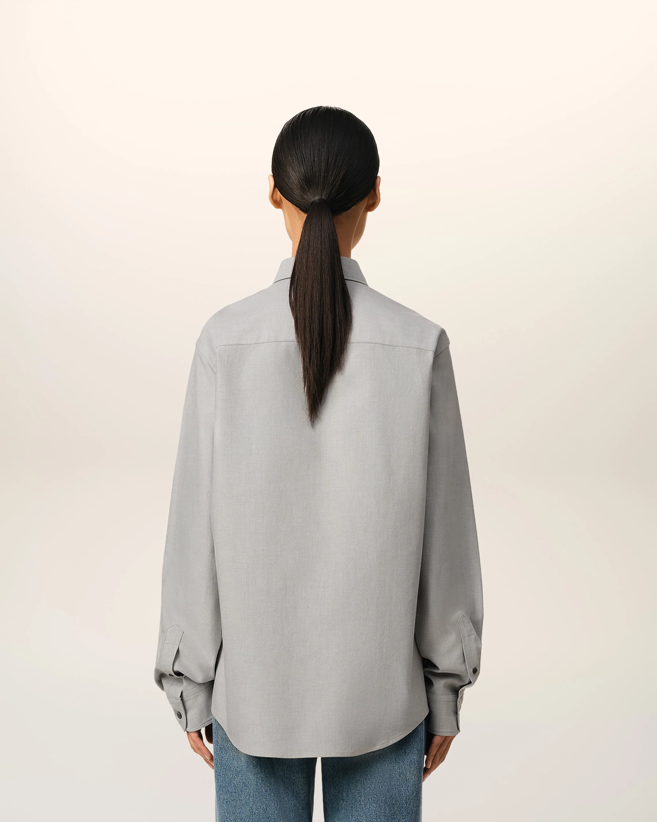 Green Cotton Button-Down Ami de Cœur Shirt