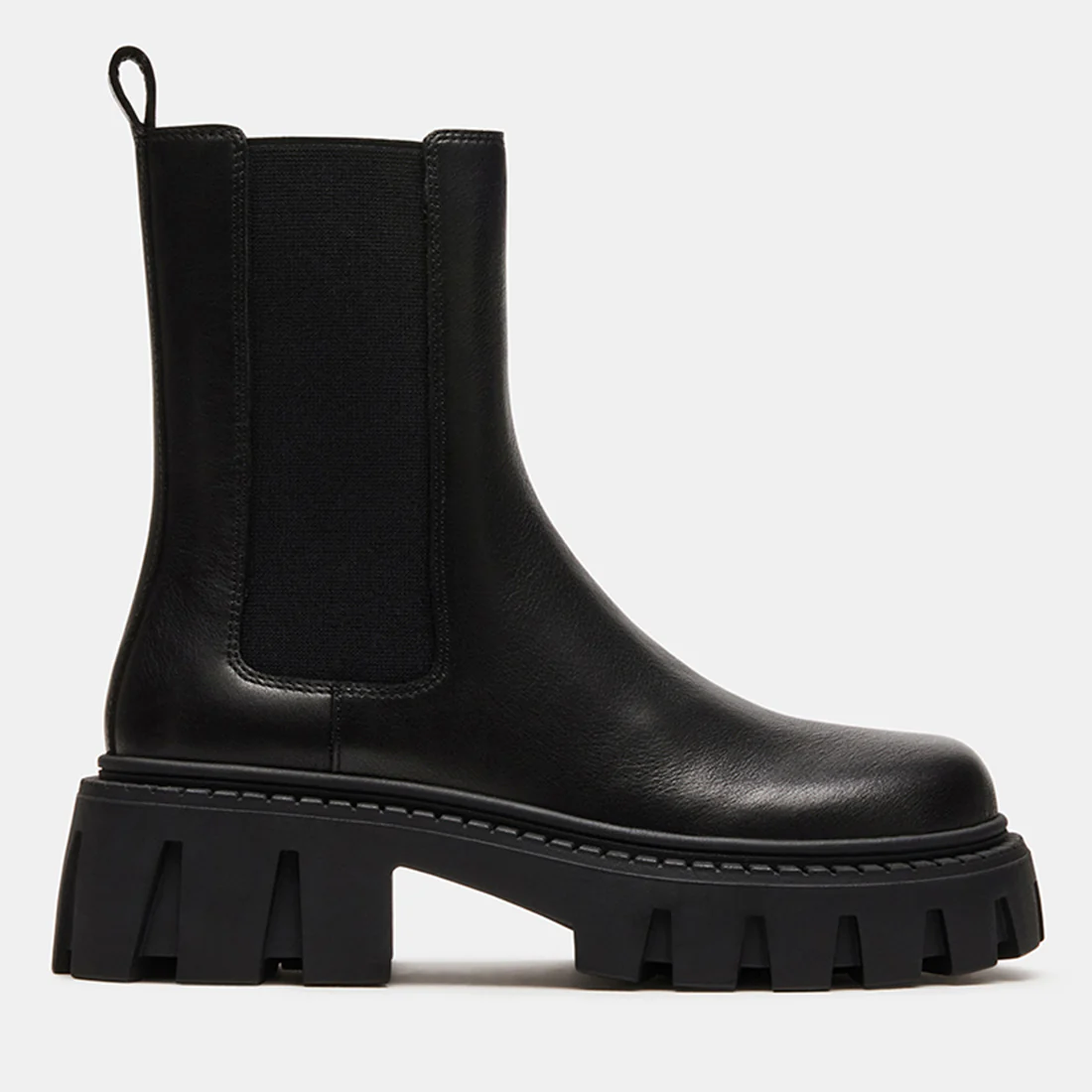 CHARGES BLACK LEATHER