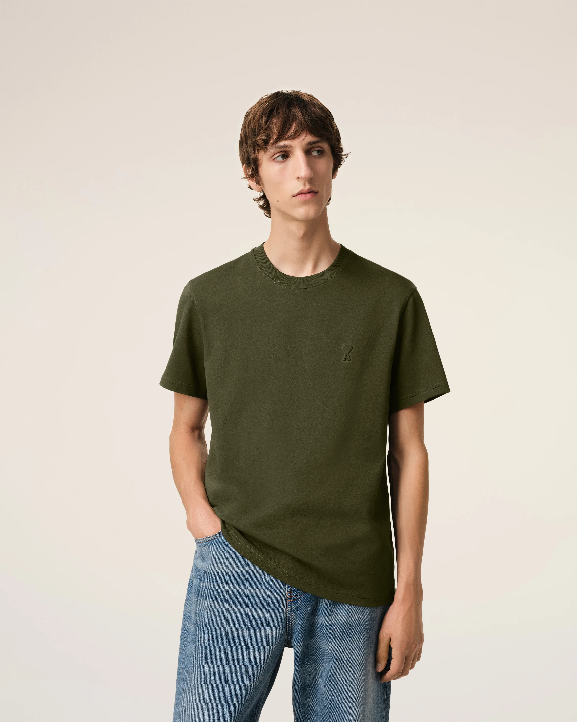 Green Cotton Ami de Coeur T-Shirt