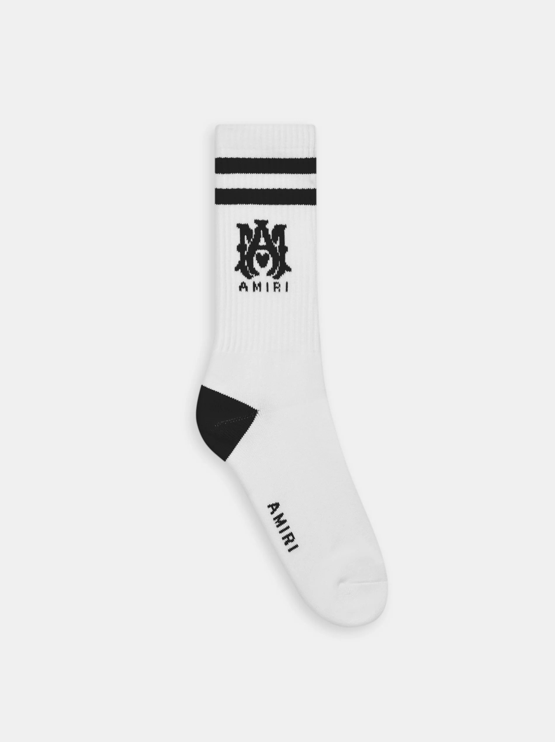 MA CORE LOGO SOCKS - White Black